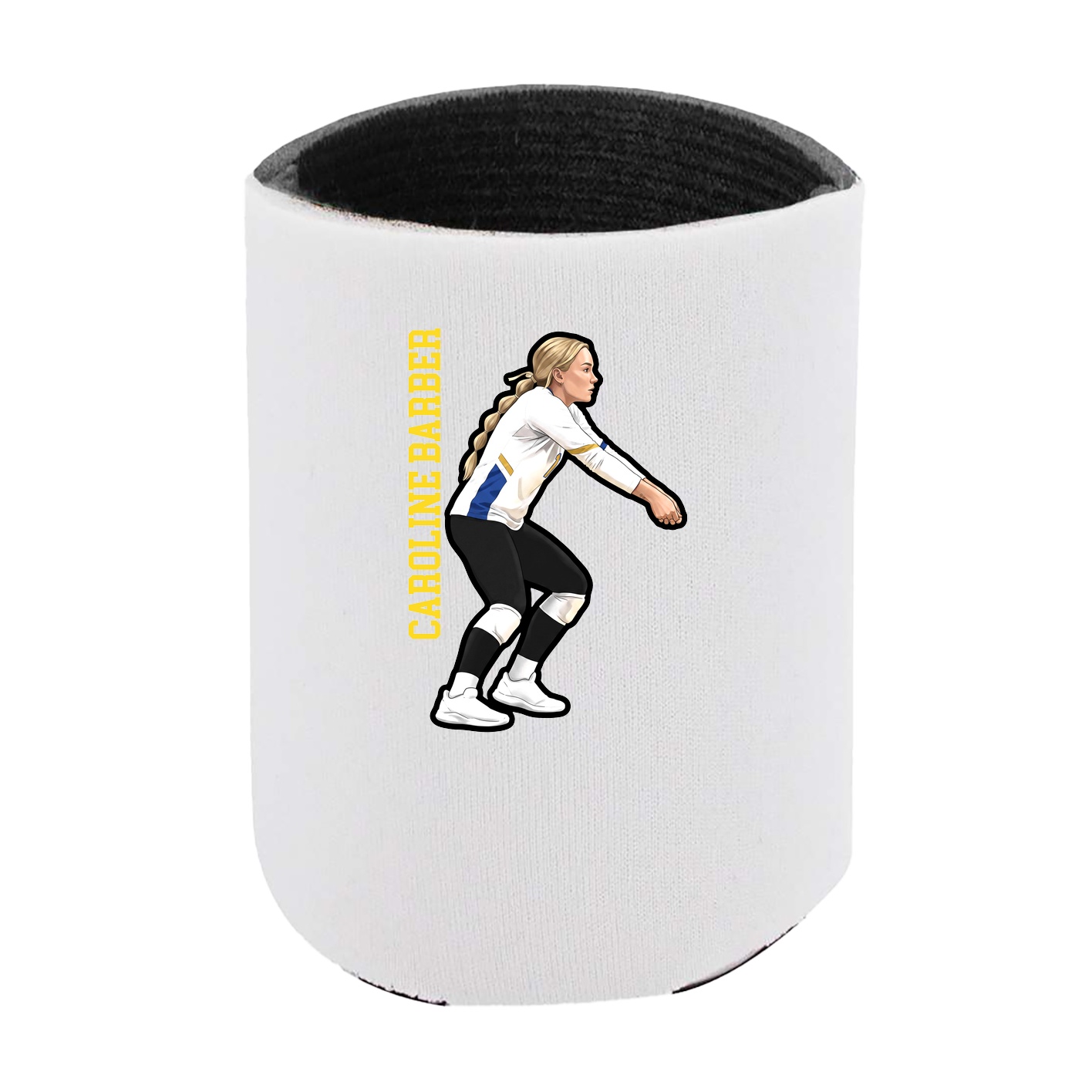 Can Holder — Name Vertical in White