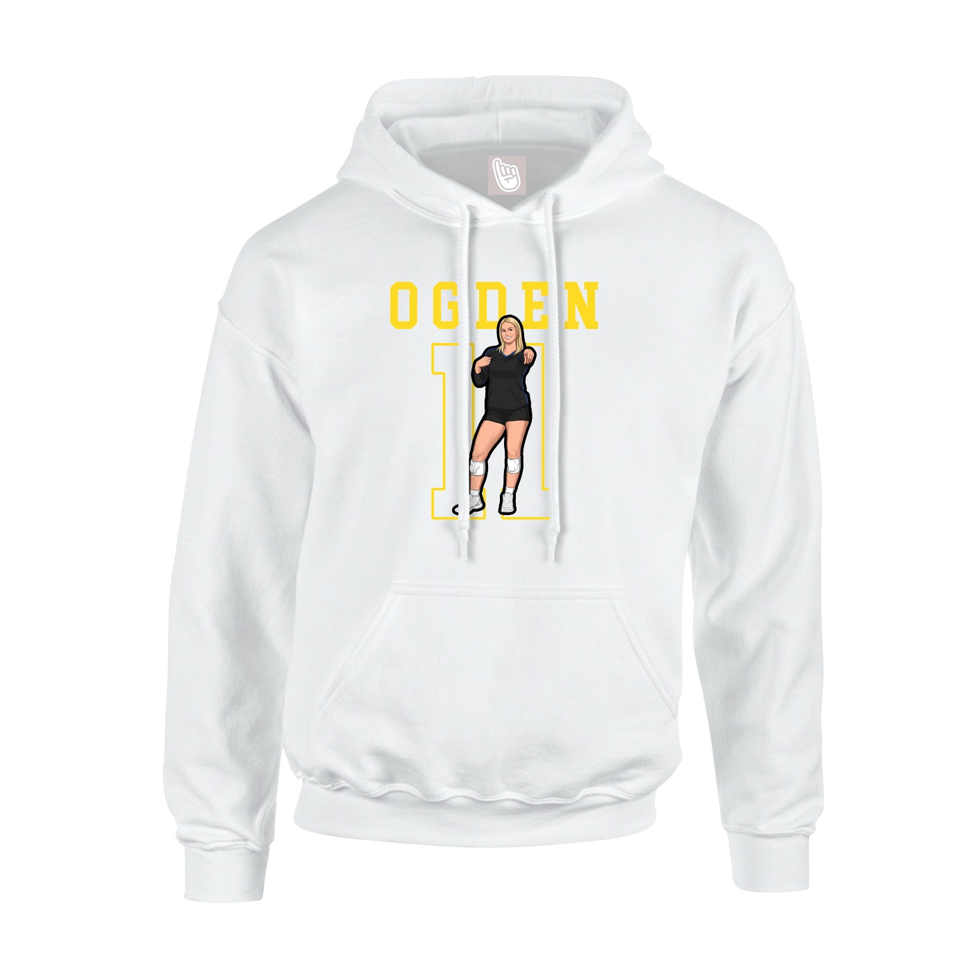 Hoodie — Shirsey in White