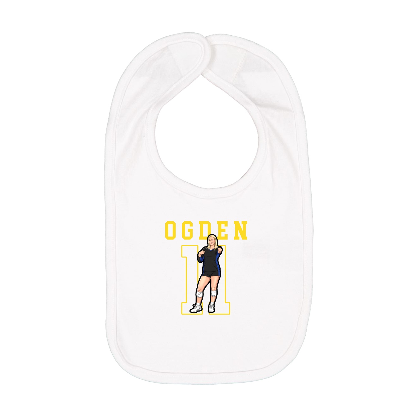 Infant Bib — Shirsey in White
