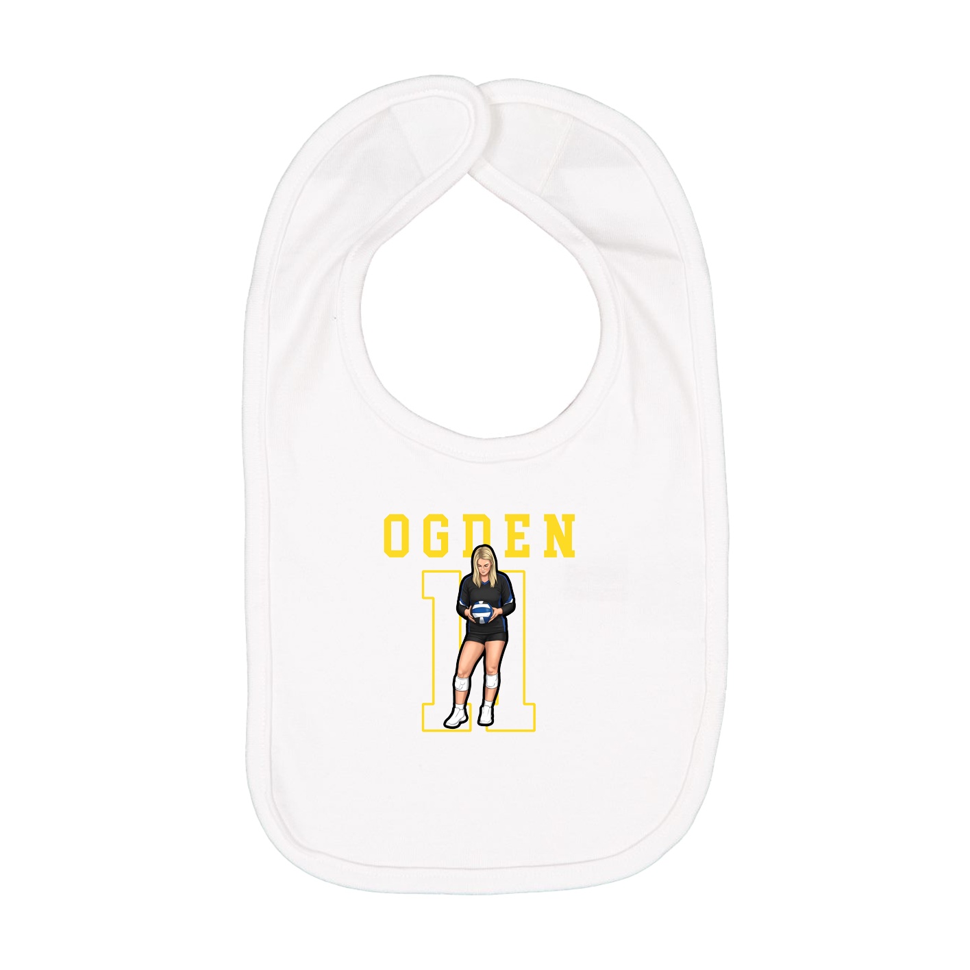 Infant Bib — Shirsey in White