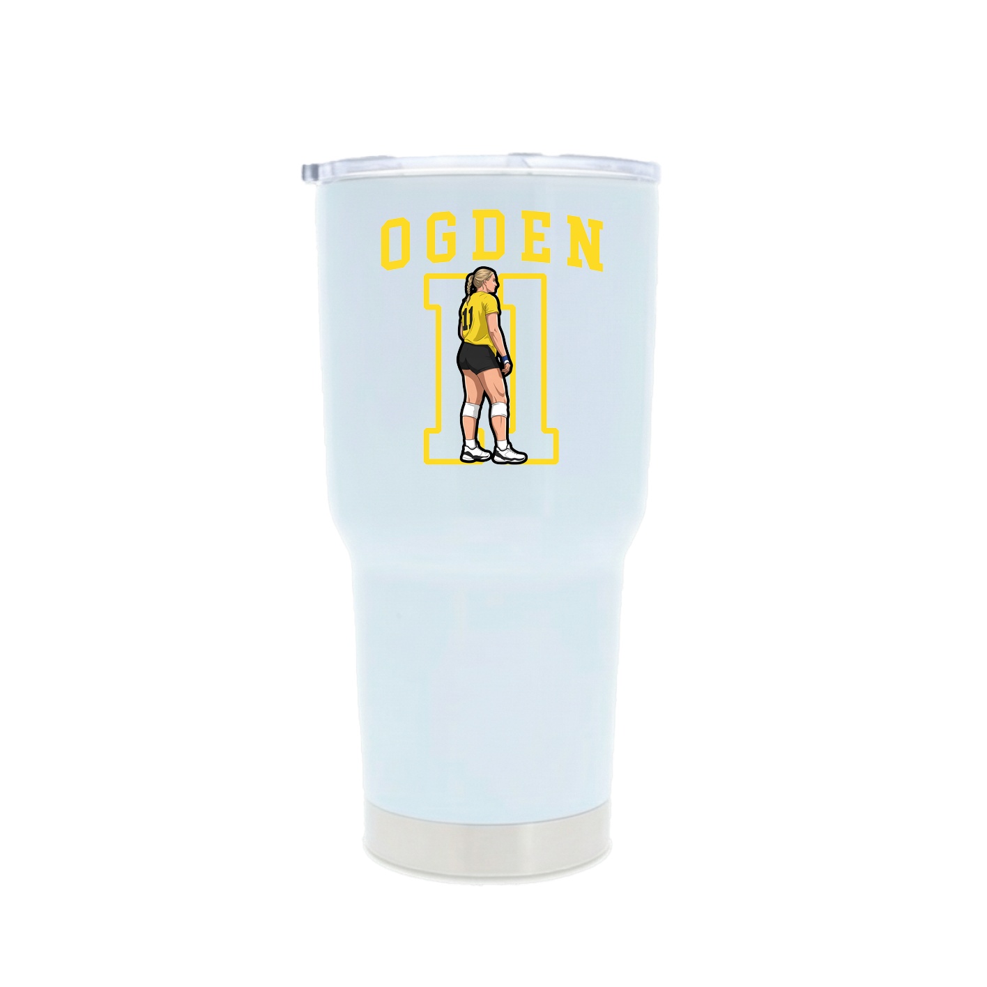 30oz Stainless Steel Tumbler — Shirsey in White