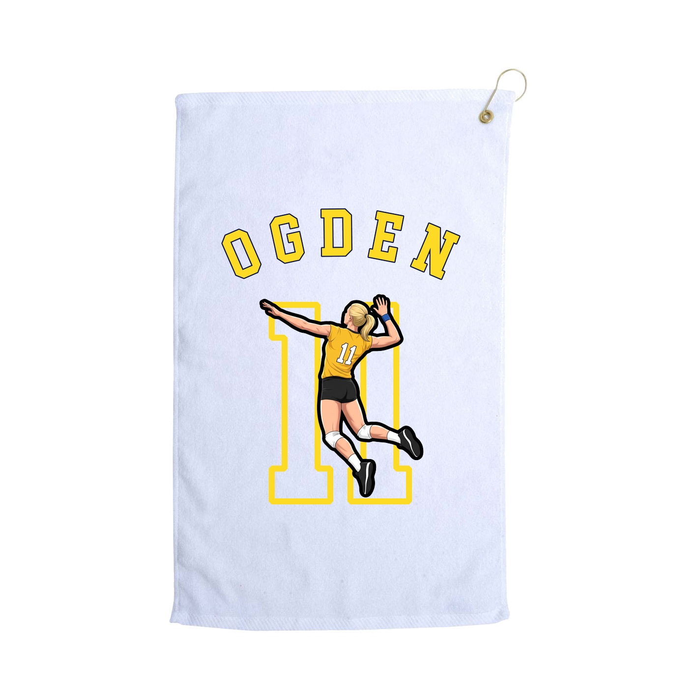 Golf Towel — Shirsey Arch in White