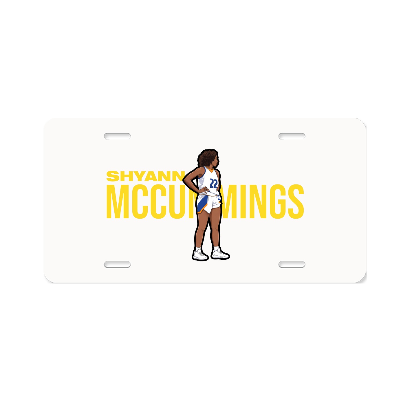 License Plate — Player Name in Classic