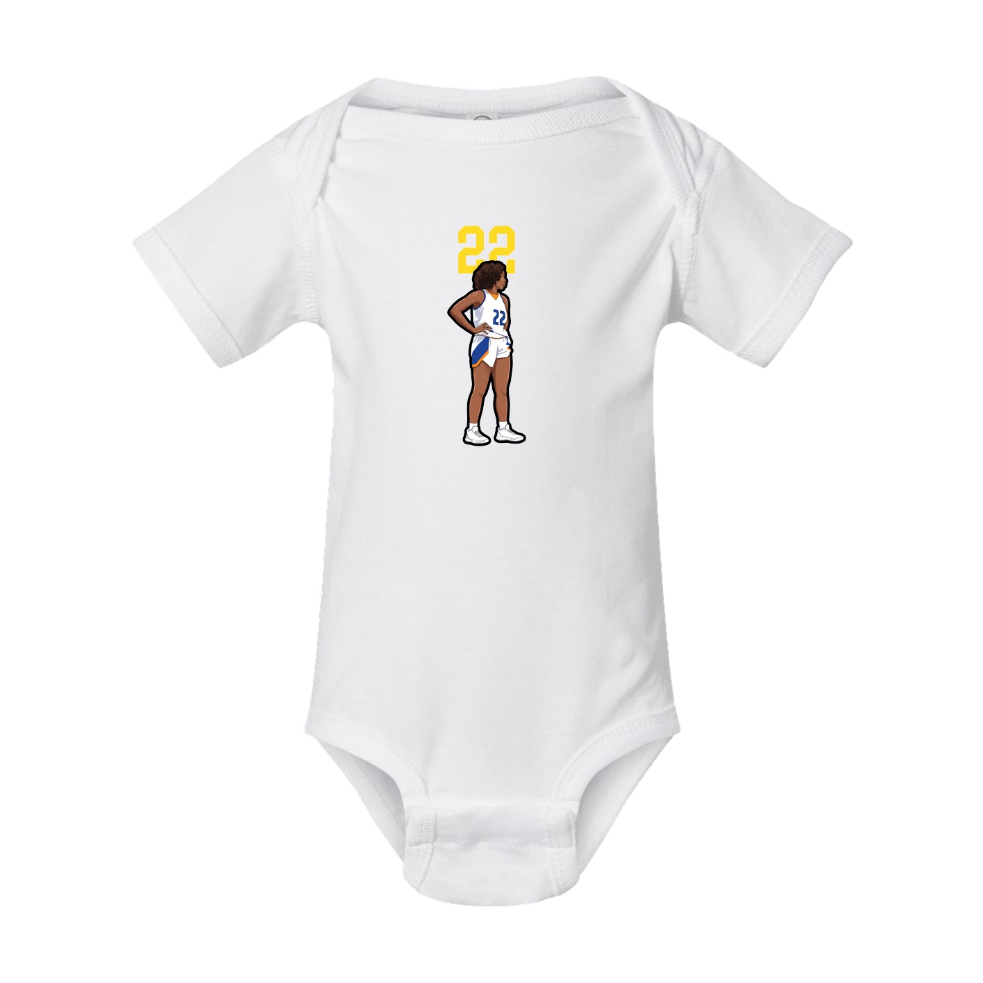 Baby Onesie — Number Top in White