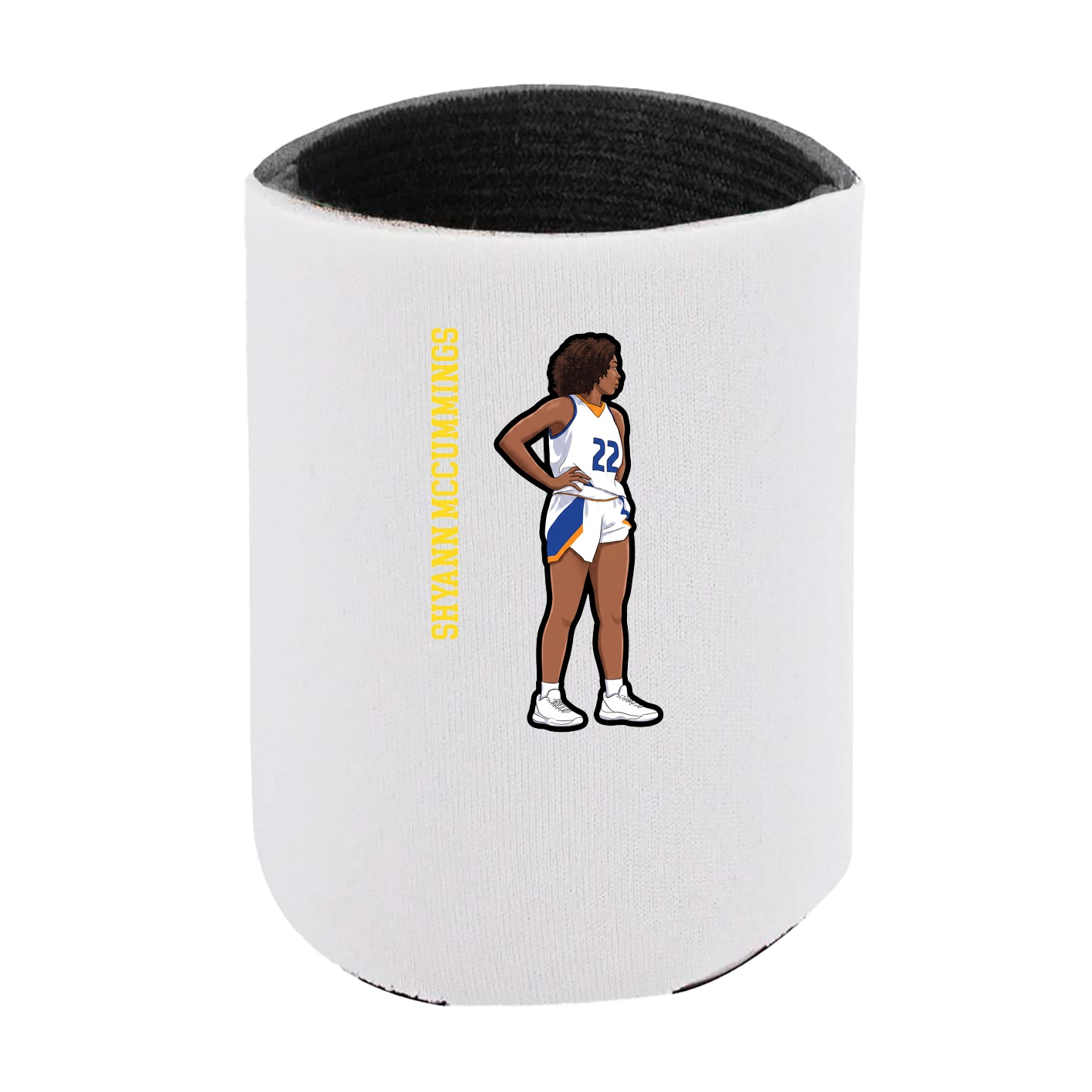 Can Holder — Name Vertical in White