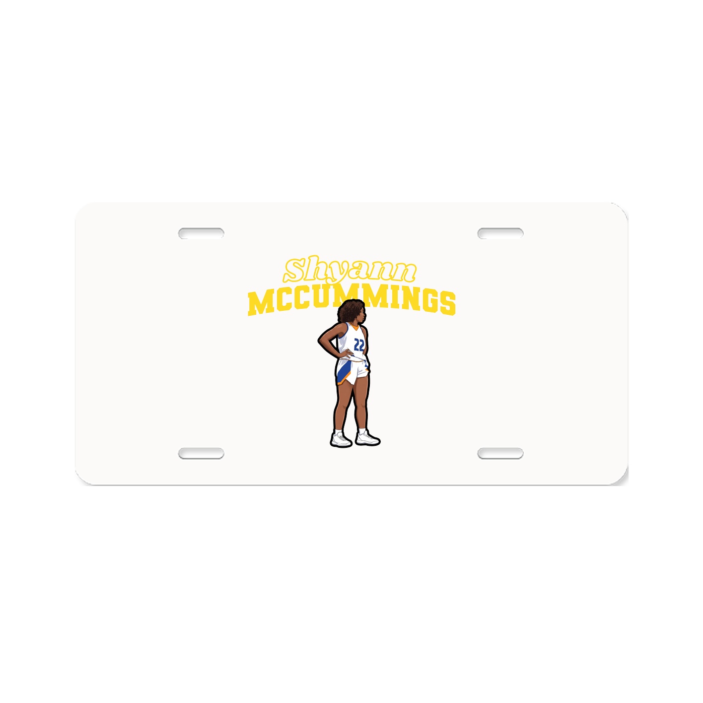 License Plate — Name Arch in Classic