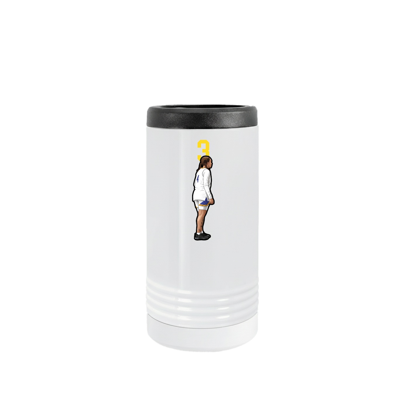 Slim Beverage Holder — Number Top in White