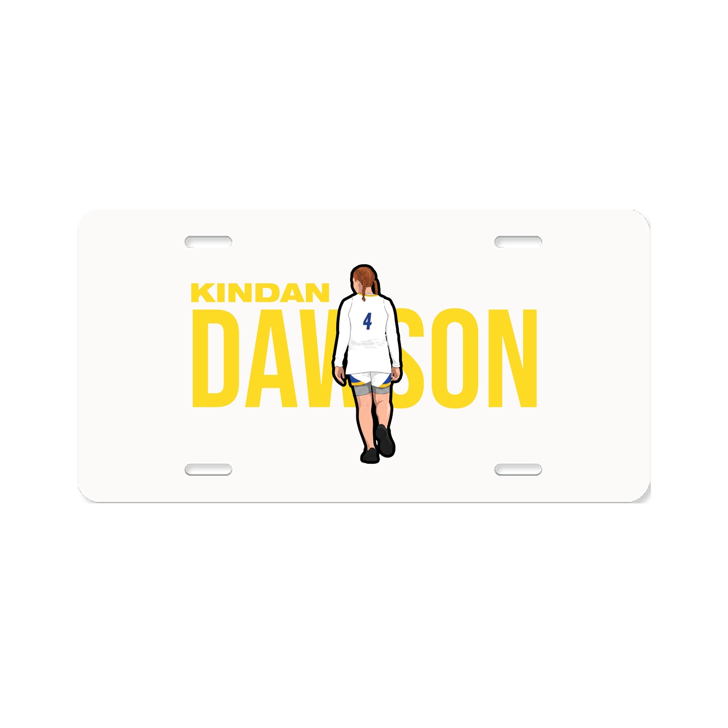 License Plate — Player Name in Classic