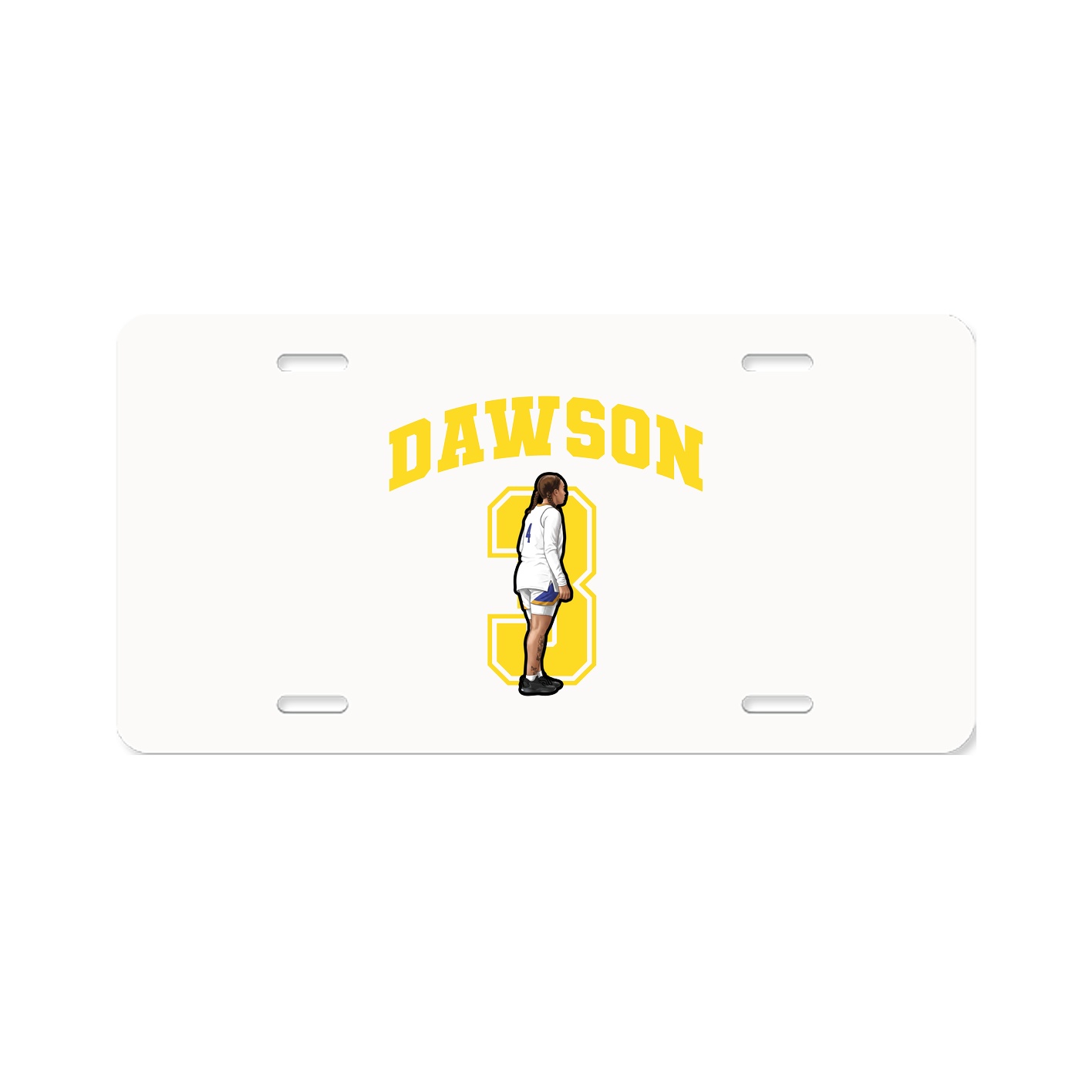 License Plate — Number in Classic