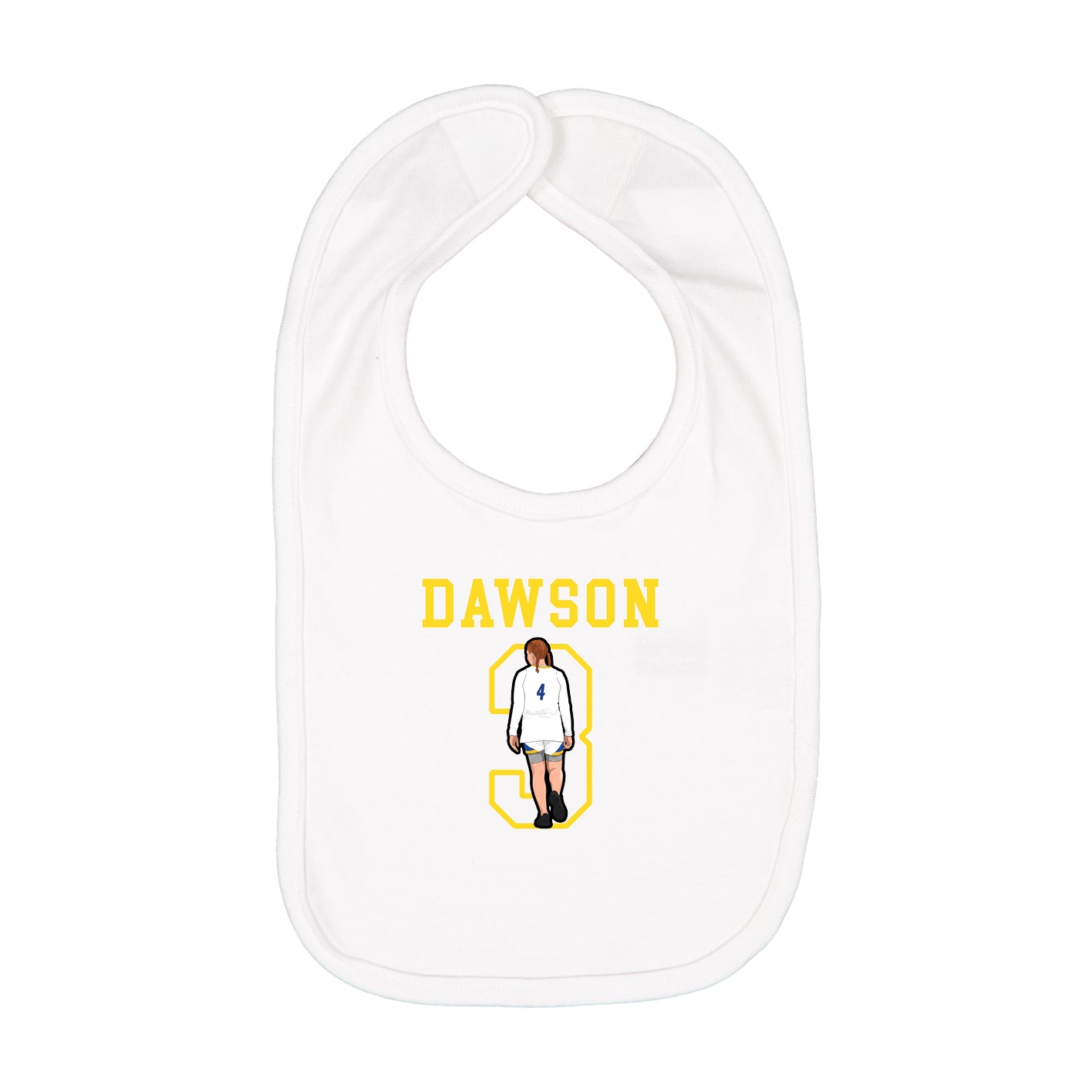 Infant Bib — Shirsey in White