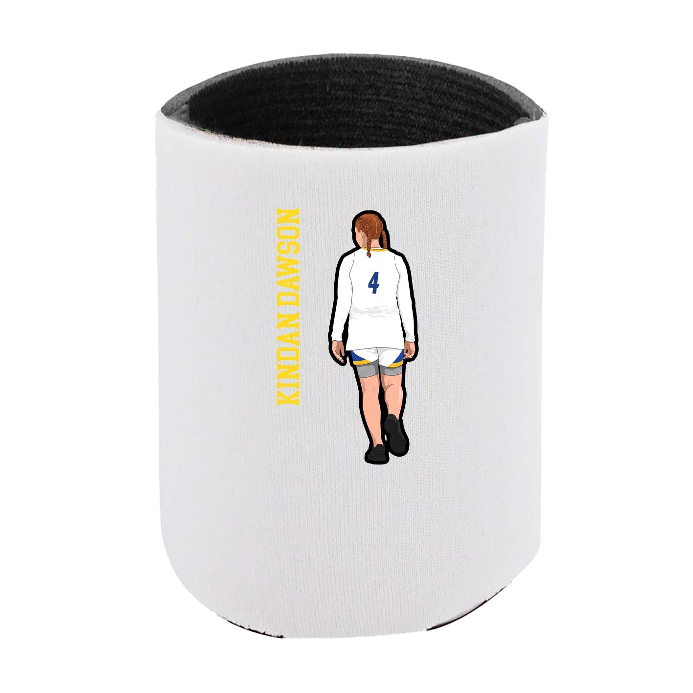 Can Holder — Name Vertical in White