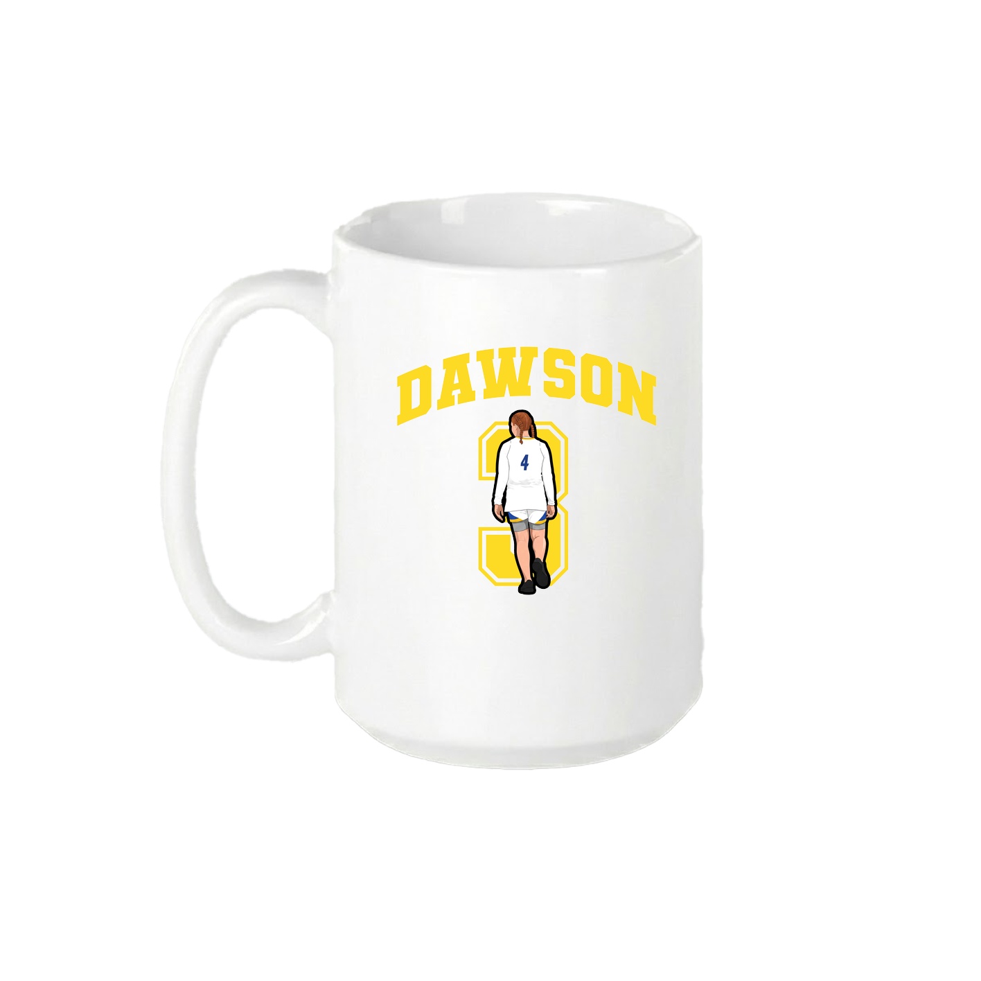 15oz Coffee Mug — Number in White