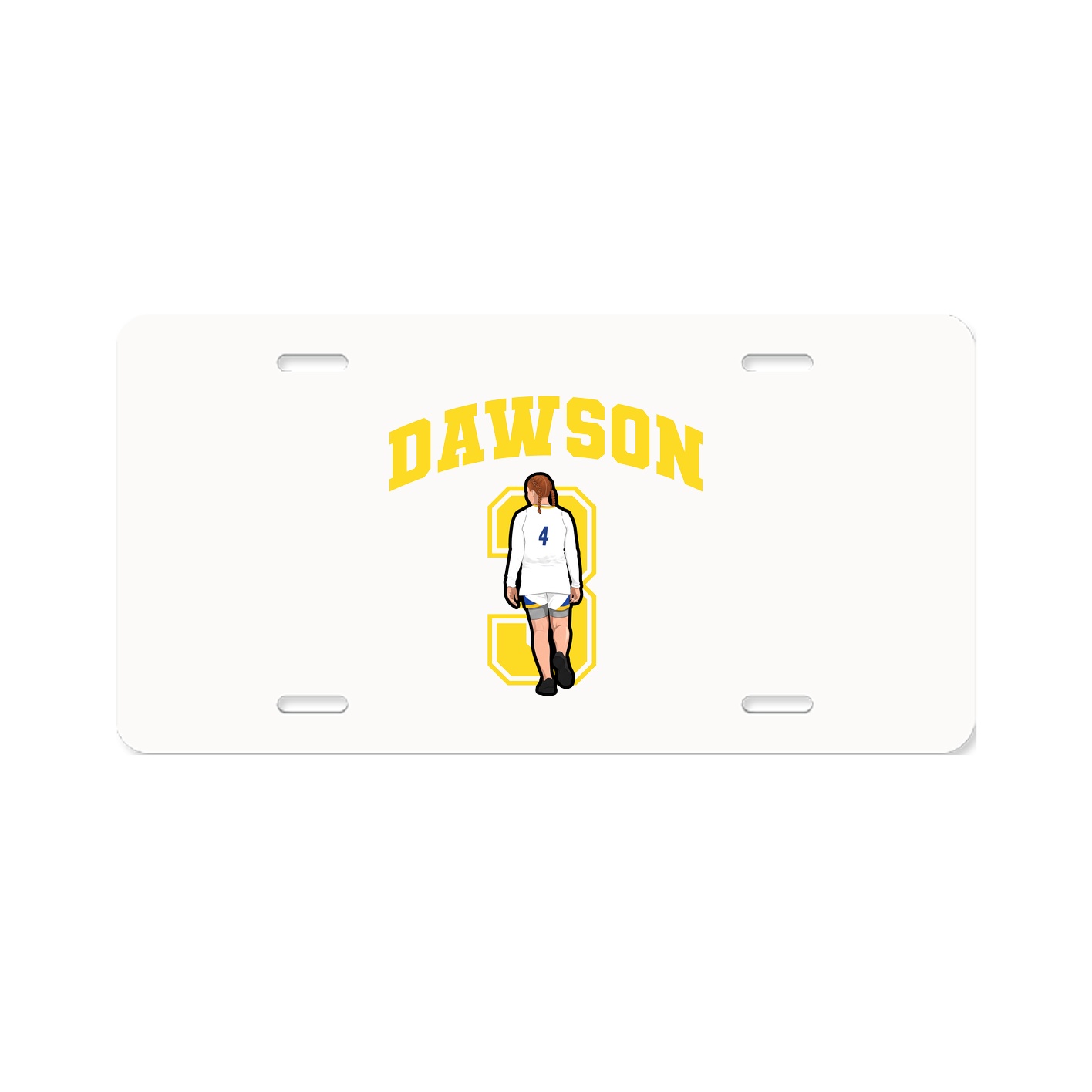 License Plate — Number in Classic
