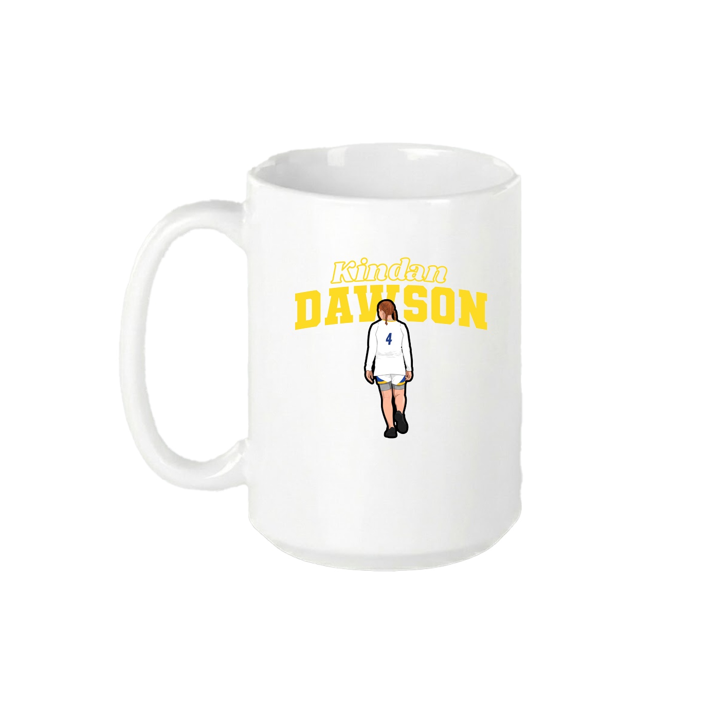 15oz Coffee Mug — Name Arch in White