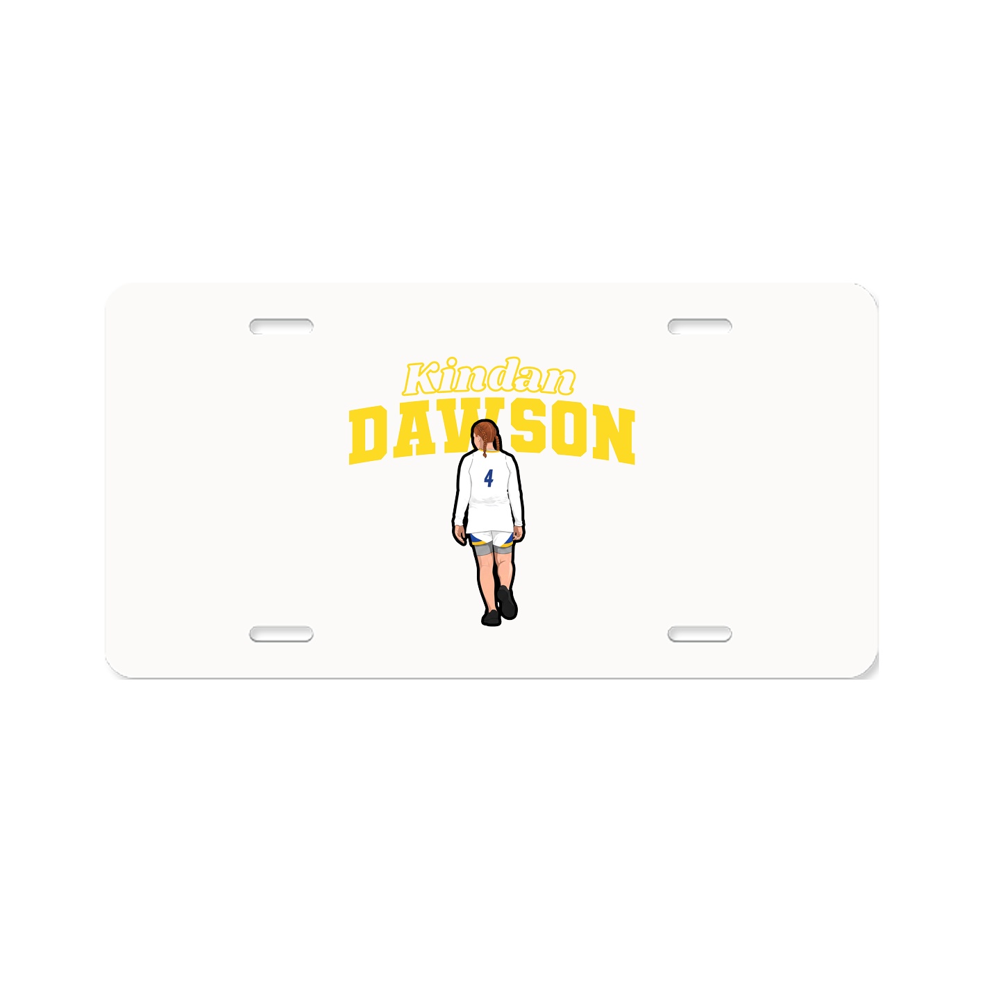 License Plate — Name Arch in Classic