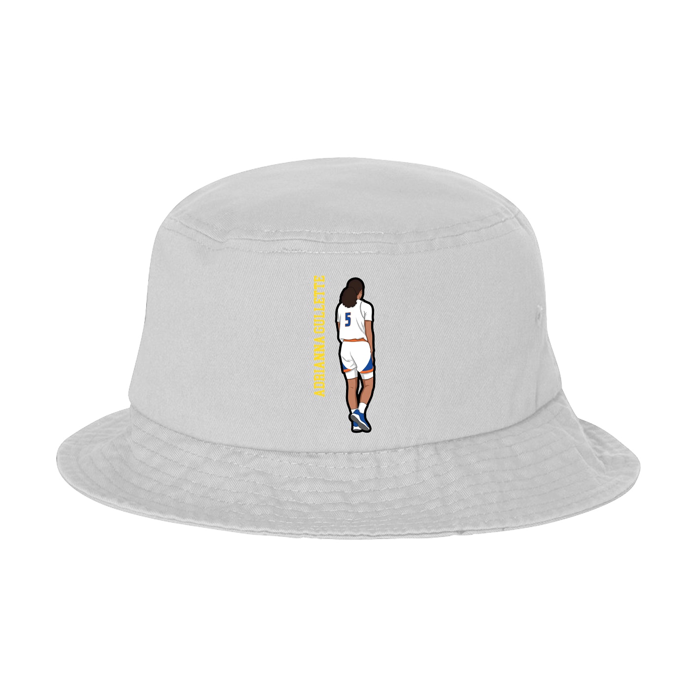 Bucket Cap — Name Vertical in White