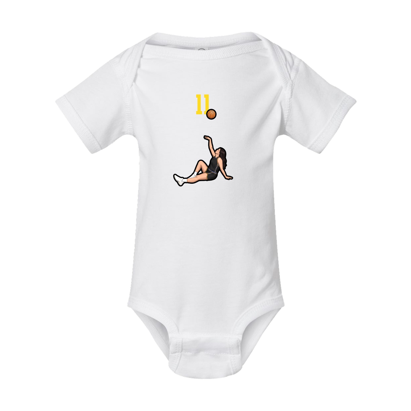 Baby Onesie — Number Top in White