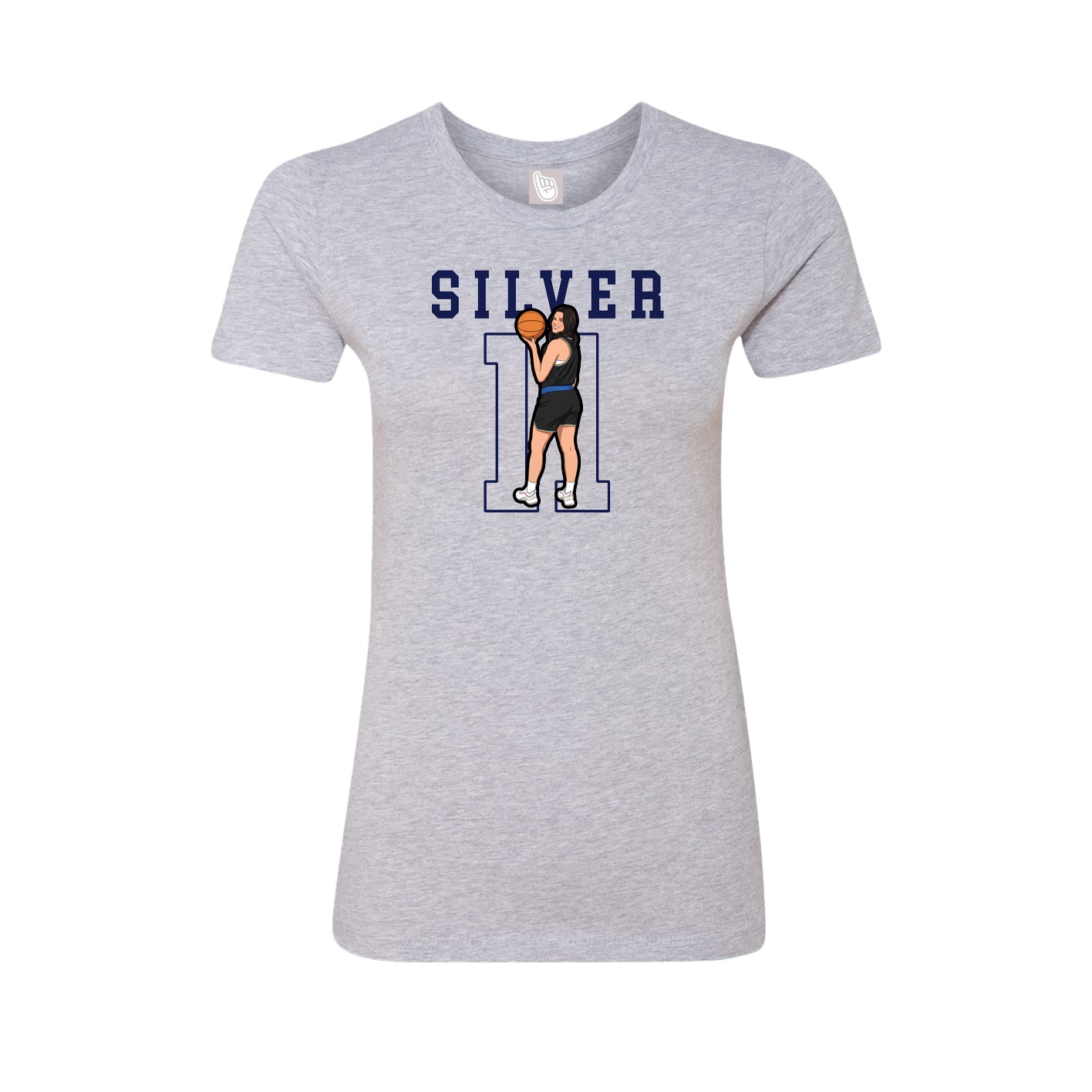 Fitted Women's Tee — Shirsey in Grey