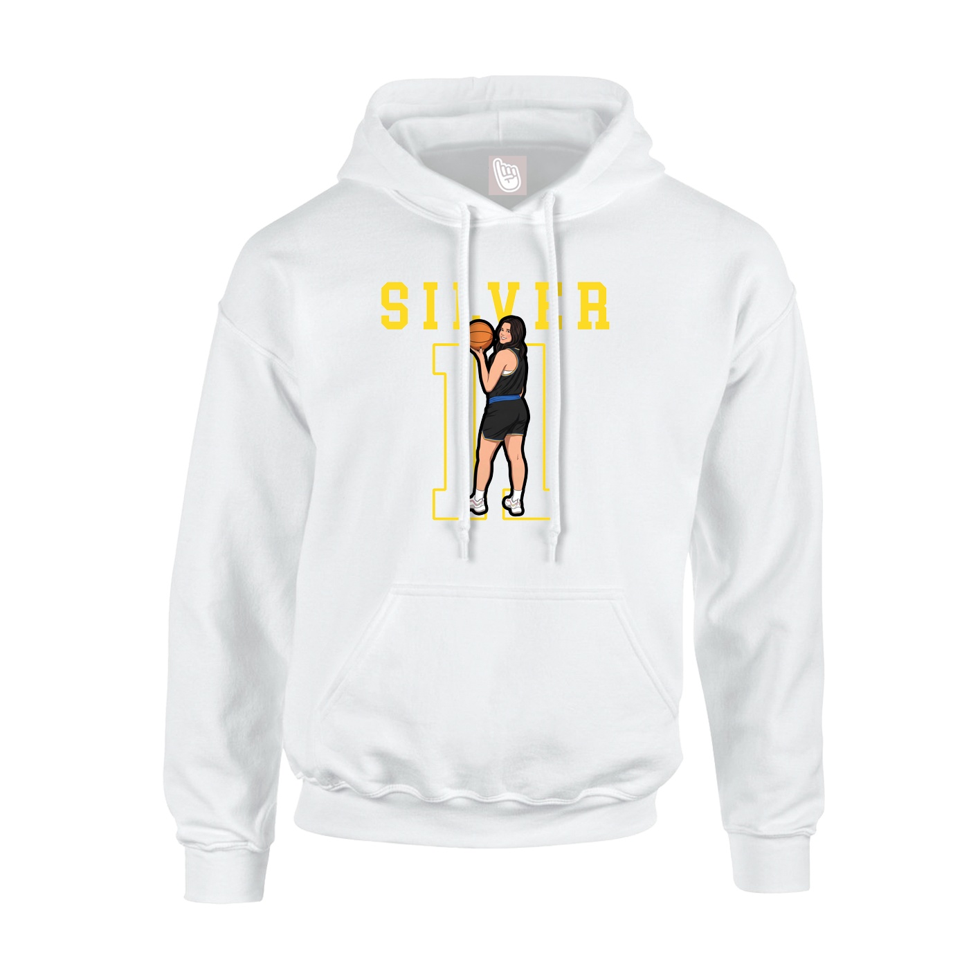 Hoodie — Shirsey in White