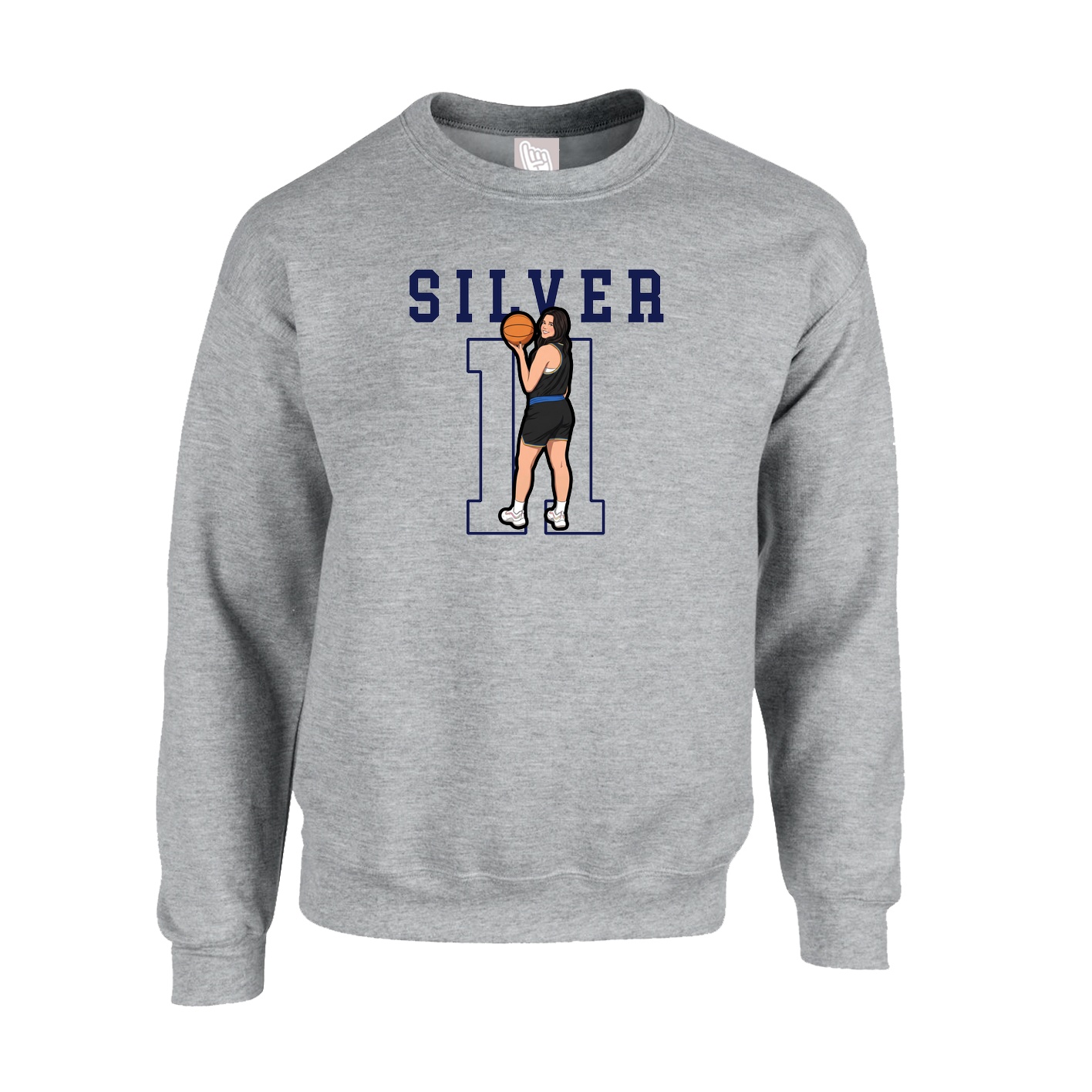 Fleece Crew — Shirsey in Grey