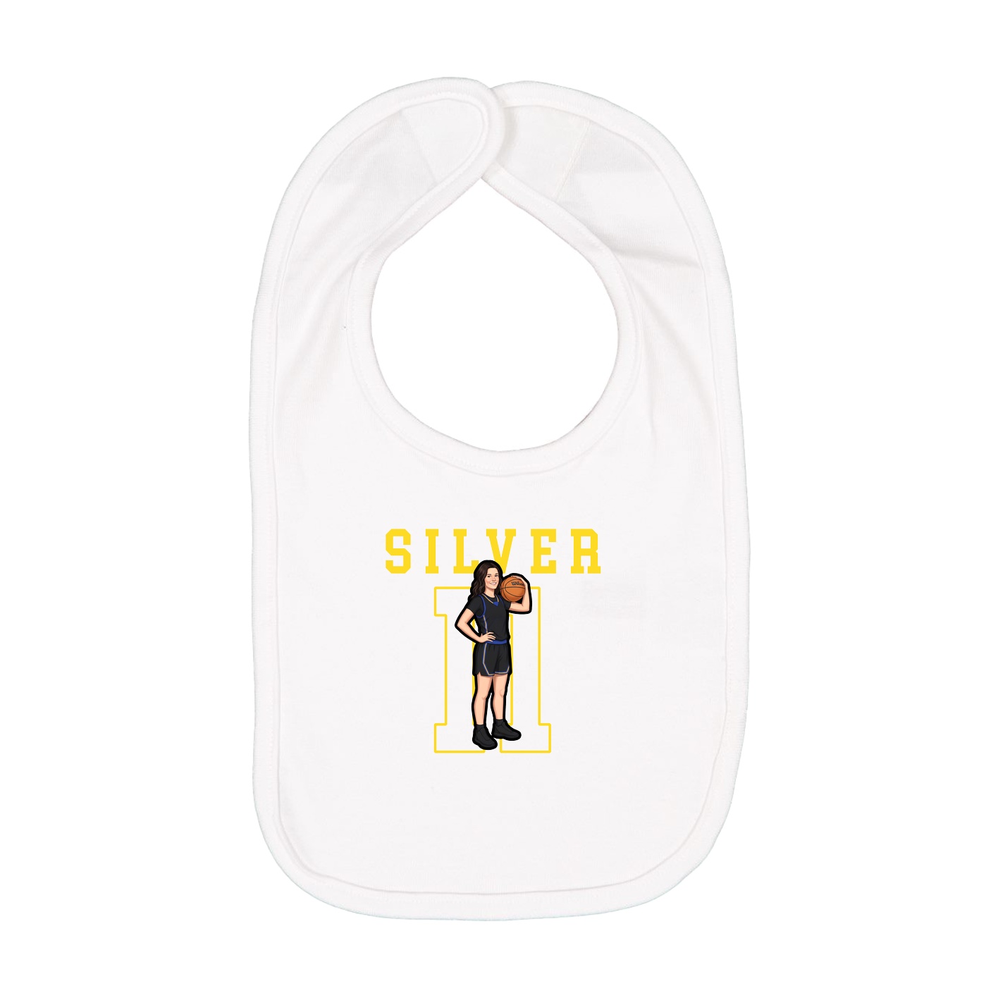 Infant Bib — Shirsey in White
