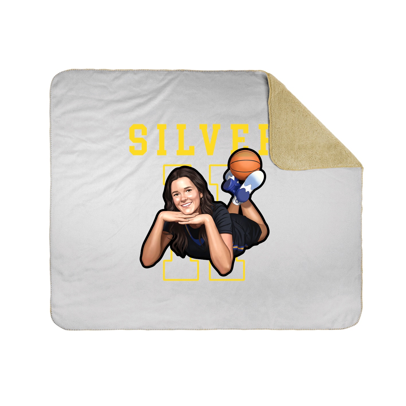Throw Blanket — Shirsey in White
