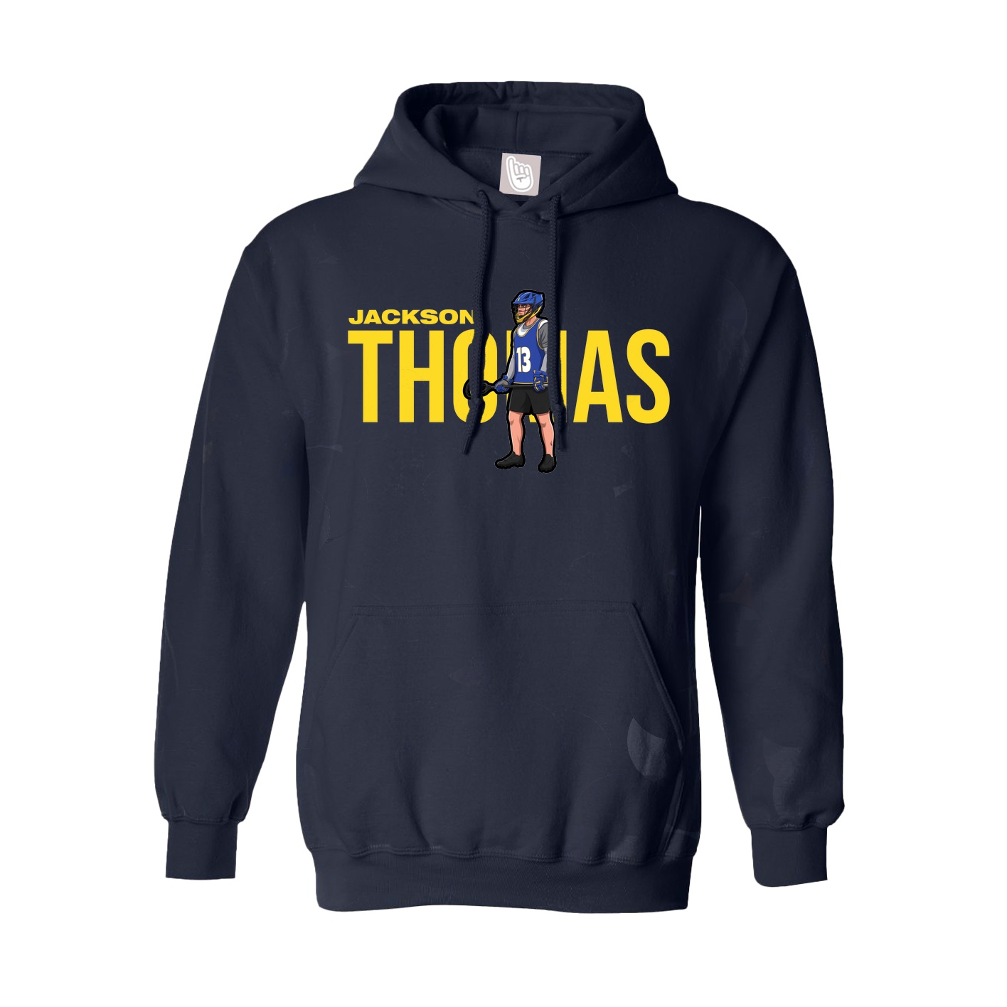 Hoodie — Player Name in Navy