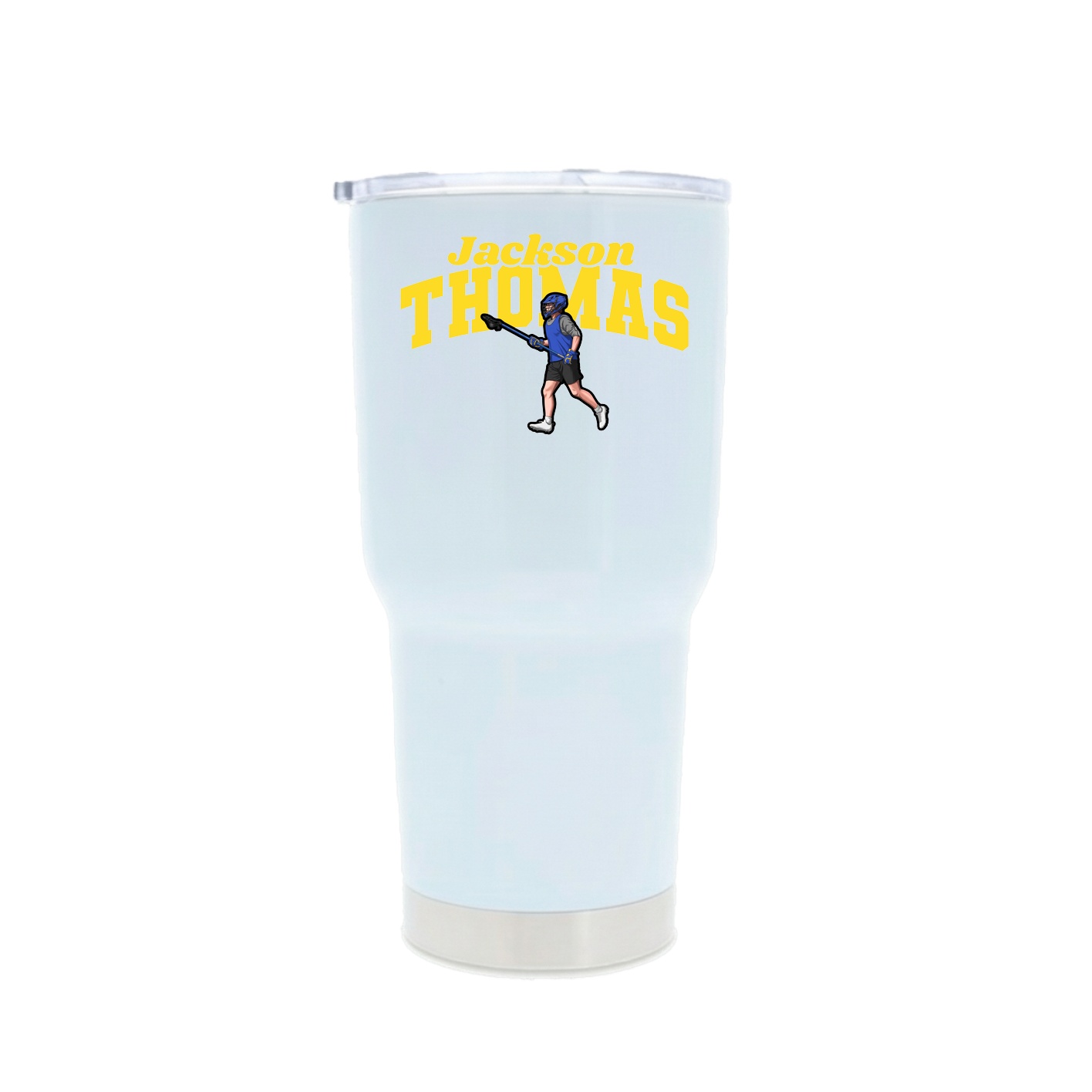 30oz Stainless Steel Tumbler — Signature Arch in White
