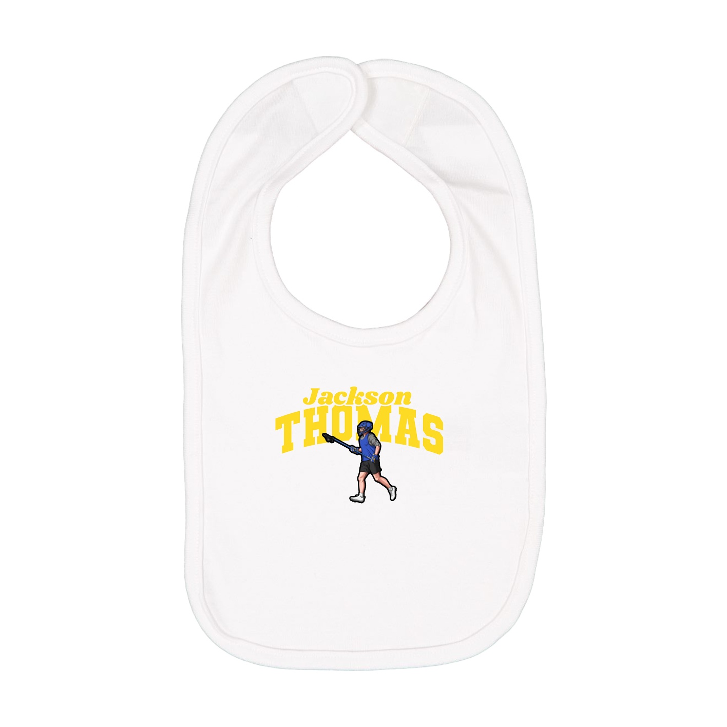 Infant Bib — Signature Arch in White