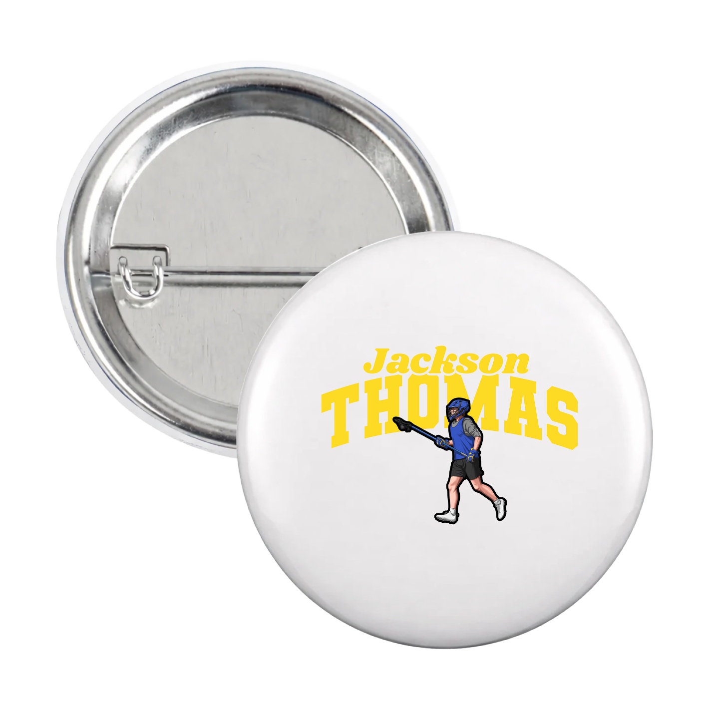 Game Day Button — Signature Arch in White