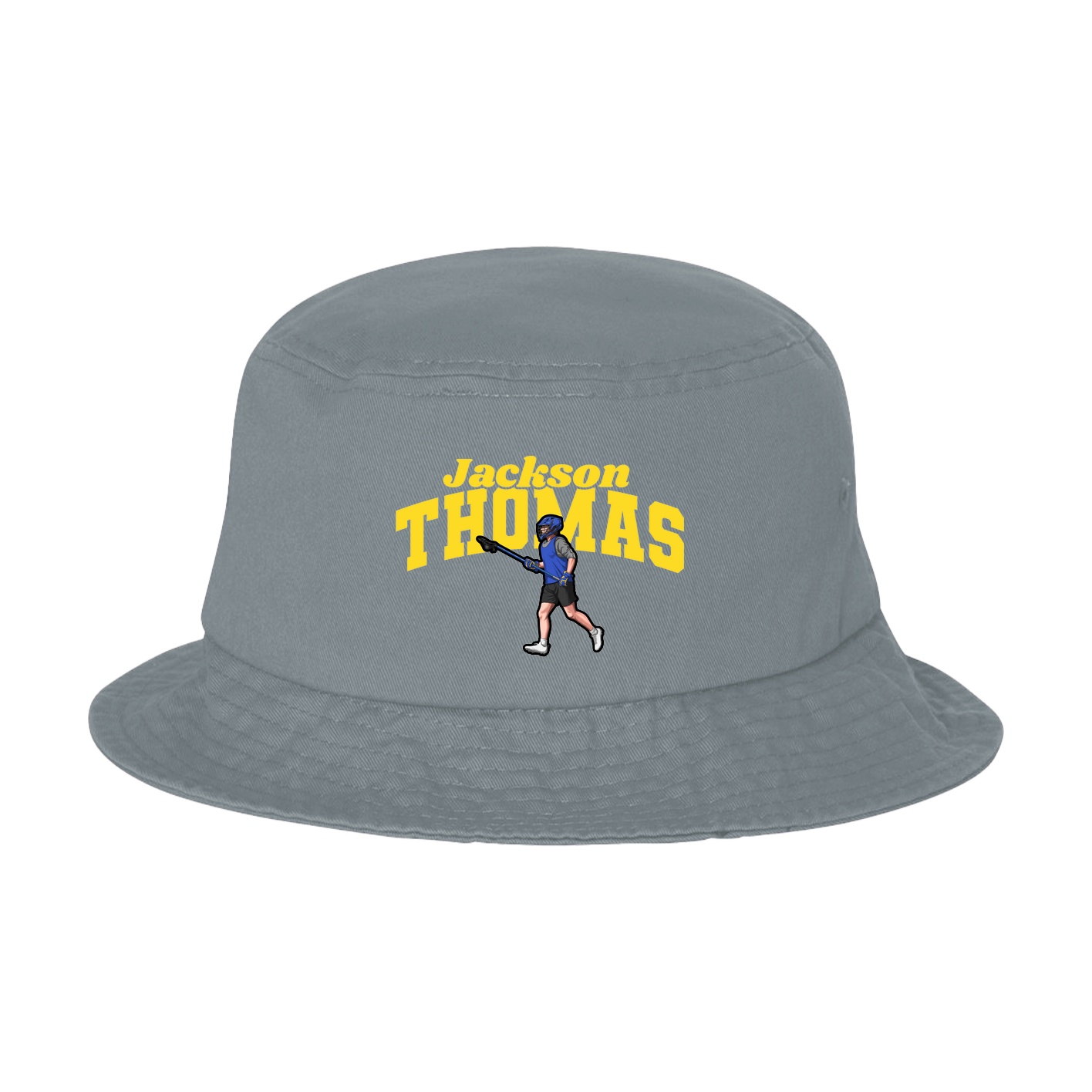 Bucket Cap — Signature Arch in Grey