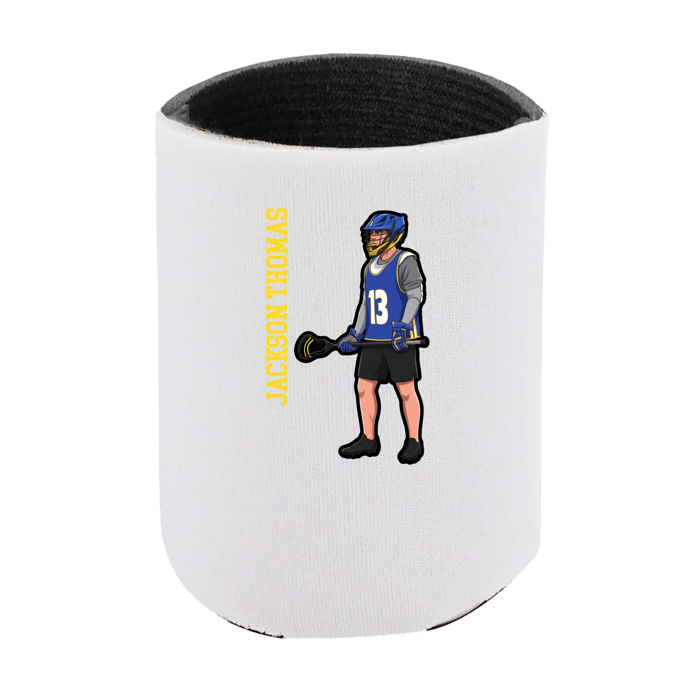 Can Holder — Name Vertical in White