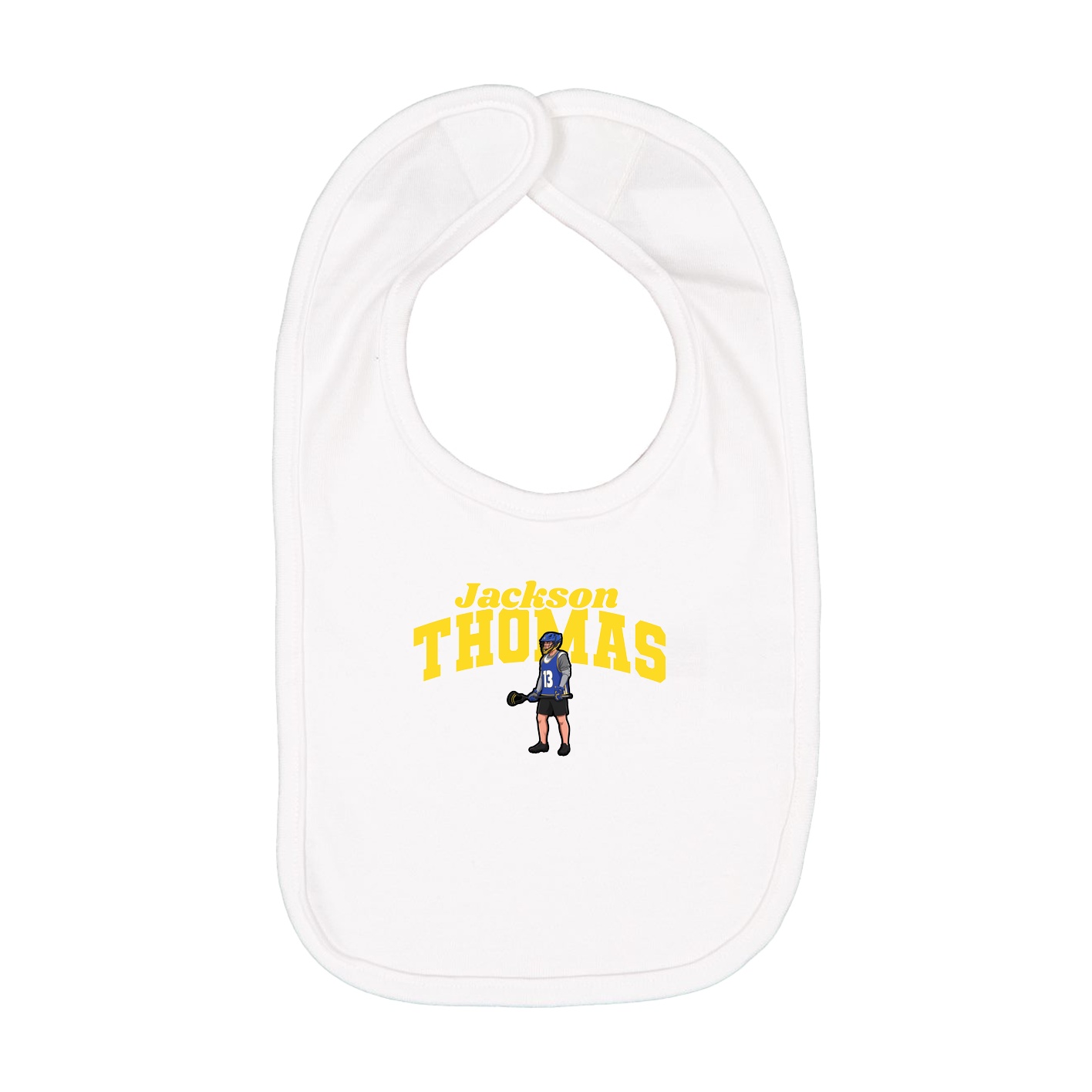 Infant Bib — Signature Arch in White