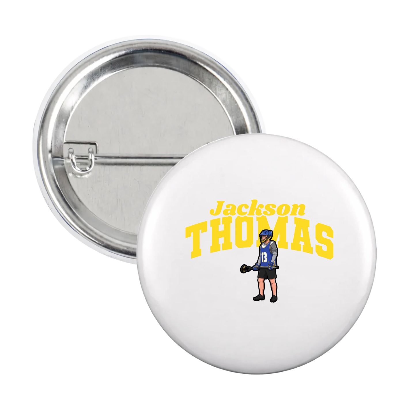 Game Day Button — Signature Arch in White