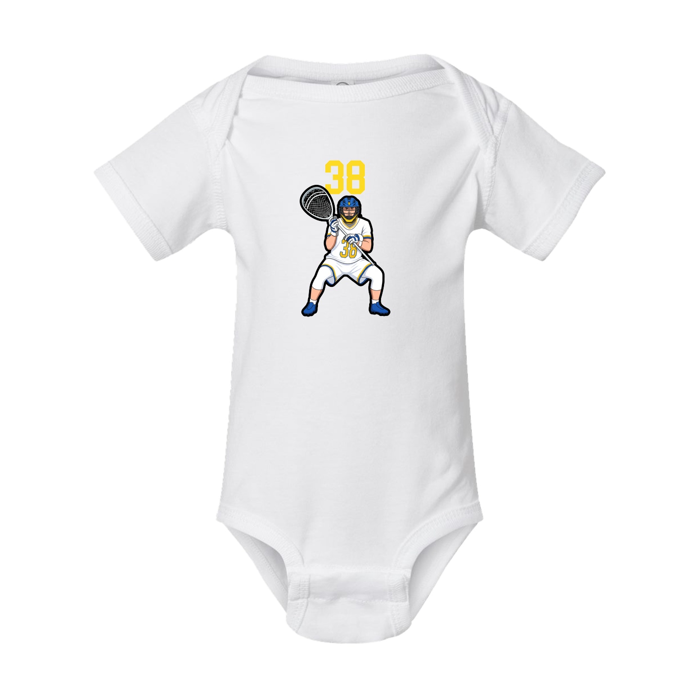 Baby Onesie — Number Top in White