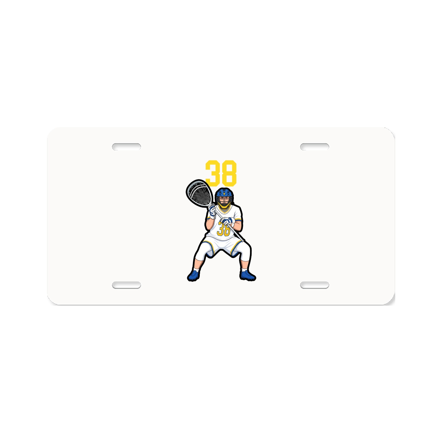 License Plate — Number Top in Classic