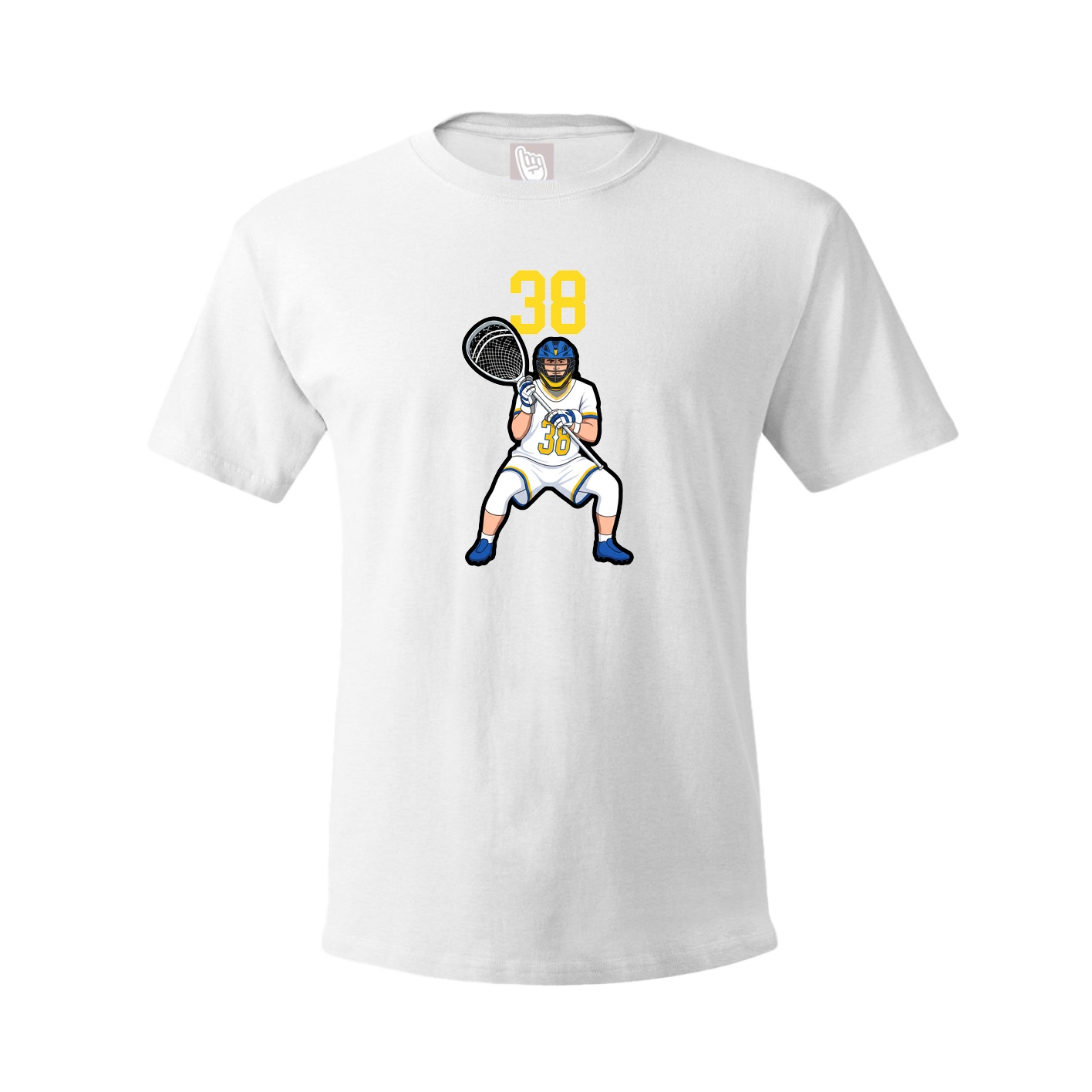 Youth Tee — Number Top in White