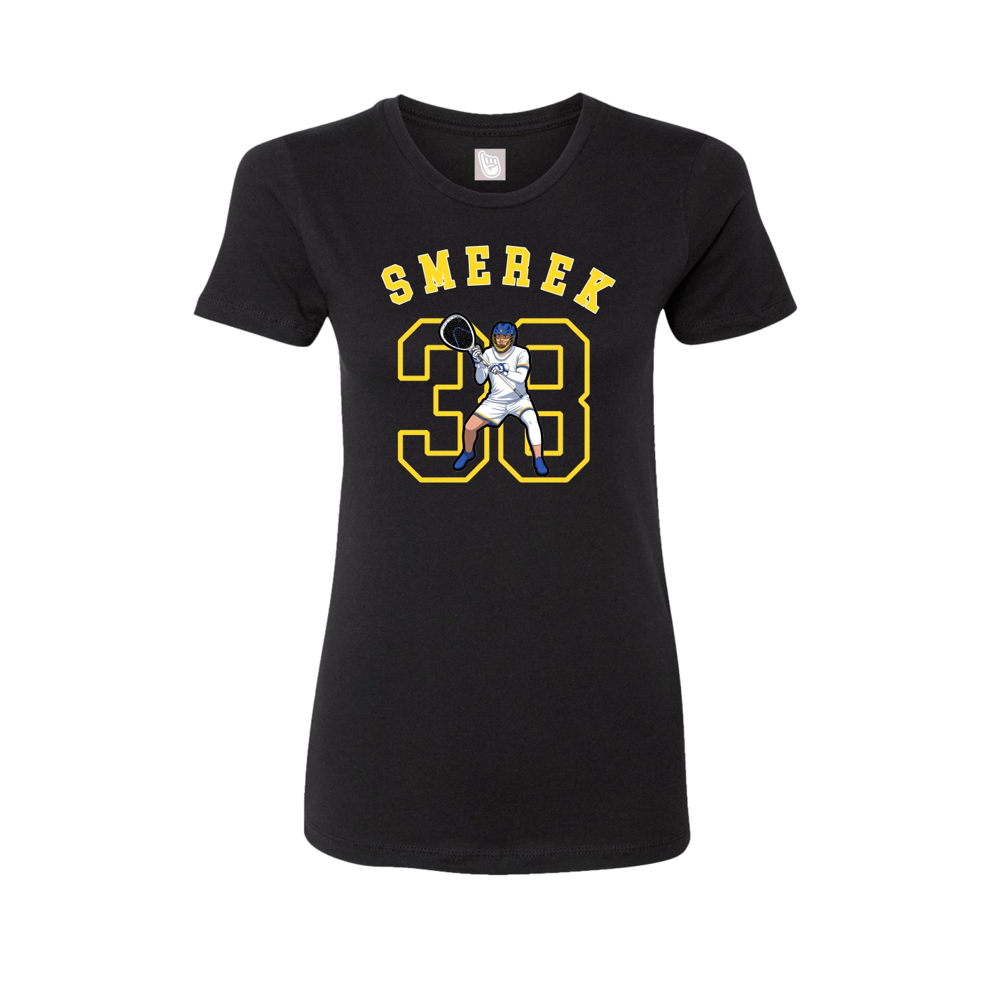 Fitted Women's Tee — Shirsey Arch in Black