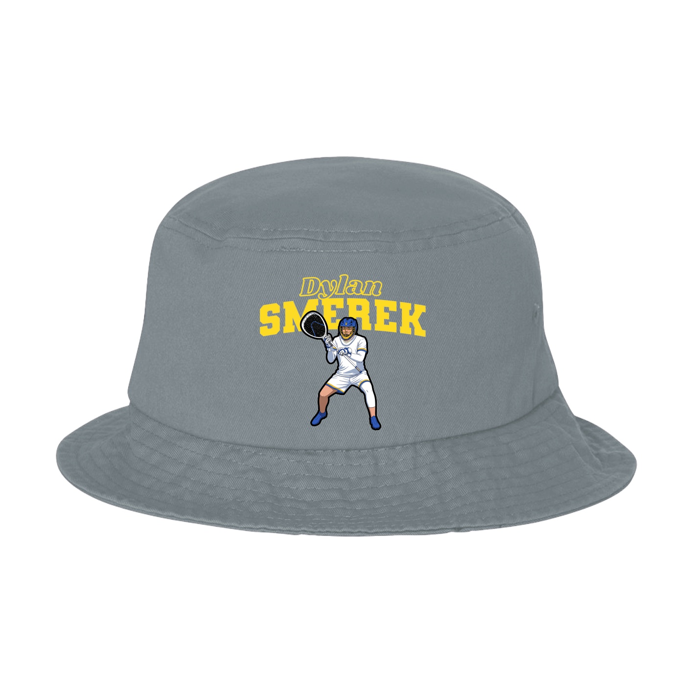 Bucket Cap — Name Arch in Grey