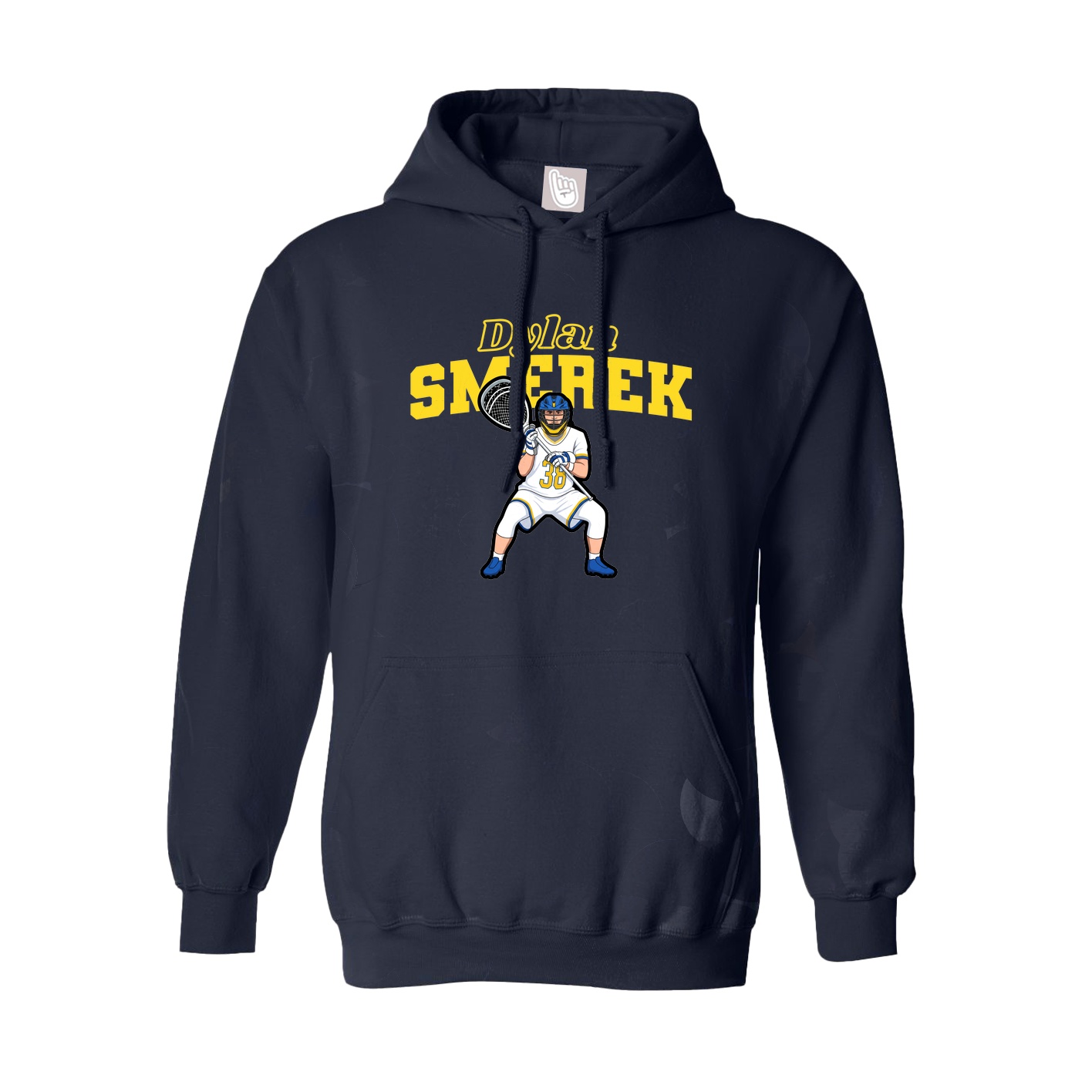 Hoodie — Name Arch in Navy