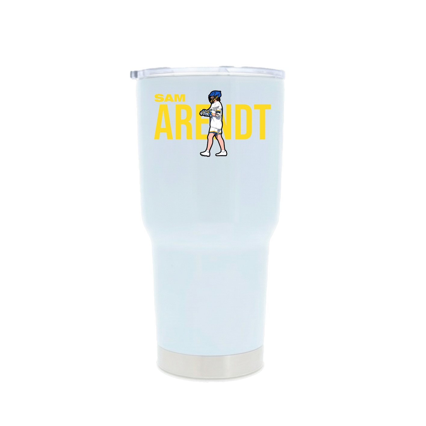 30oz Stainless Steel Tumbler — Player Name in White