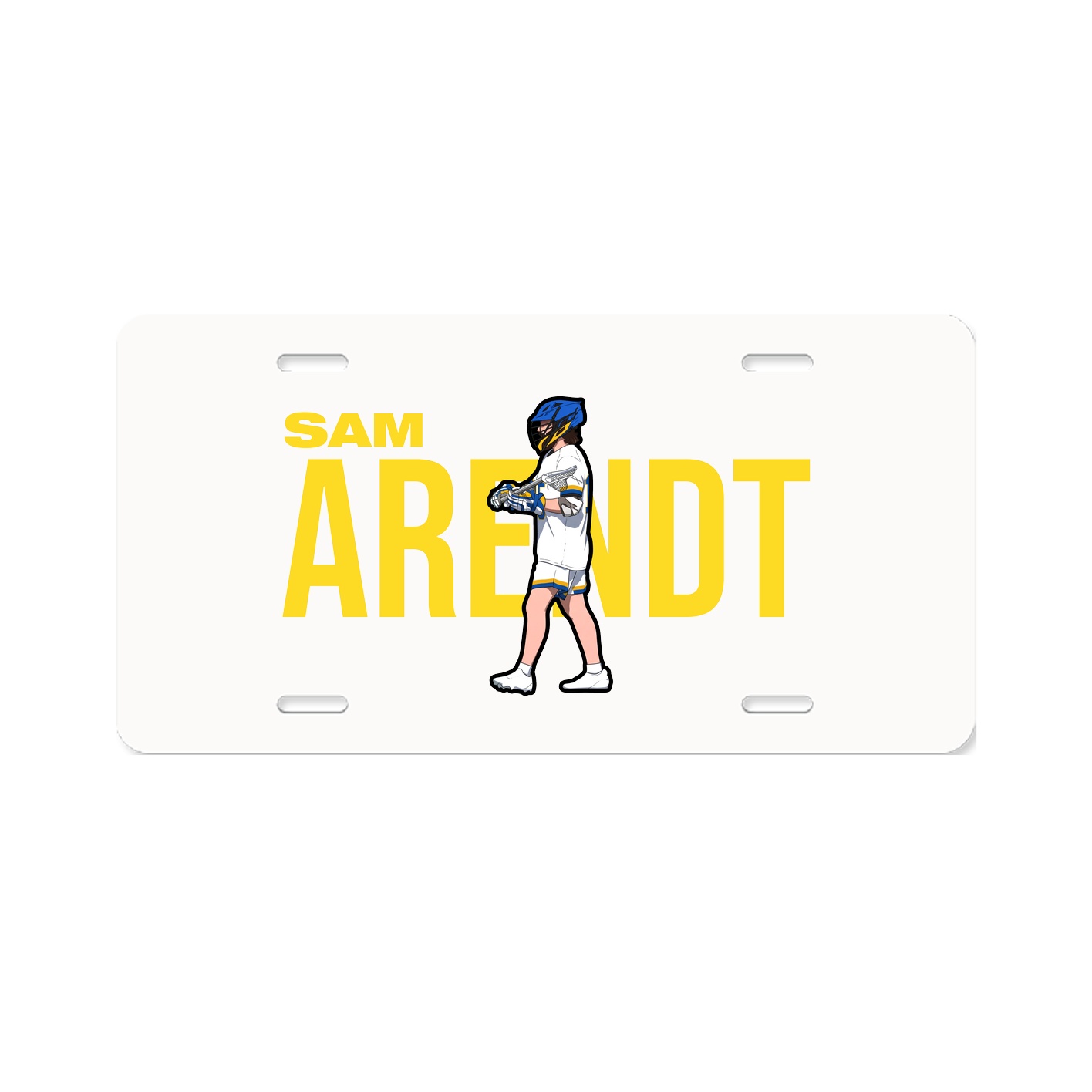 License Plate — Player Name in Classic