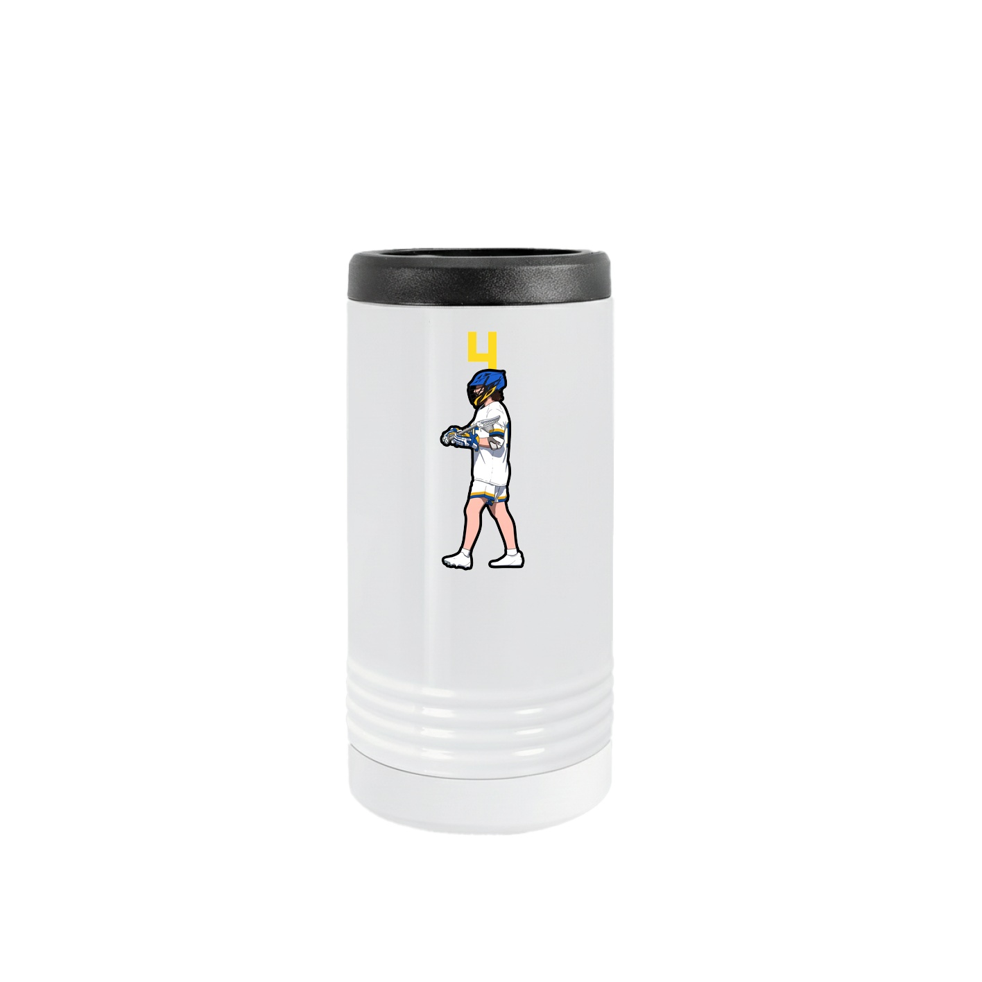 Slim Beverage Holder — Number Top in White