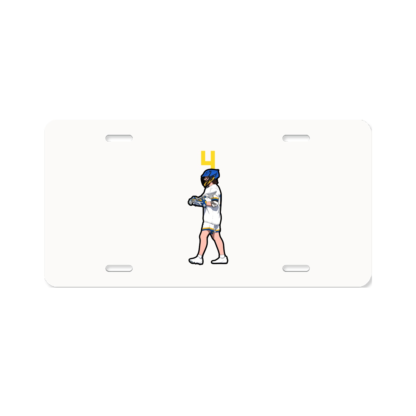 License Plate — Number Top in Classic