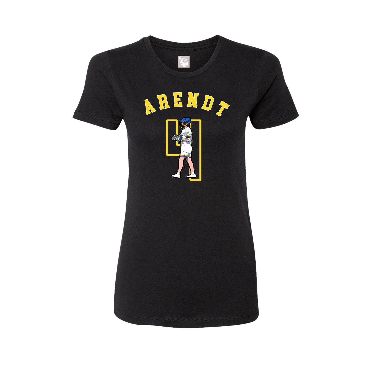 Fitted Women's Tee — Shirsey Arch in Black