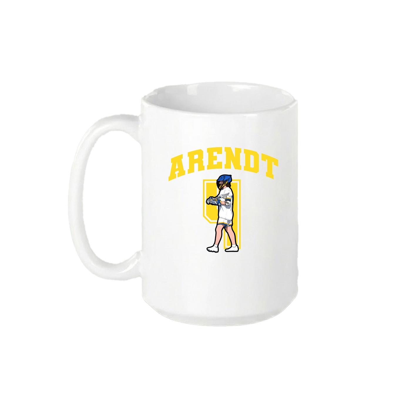15oz Coffee Mug — Number in White