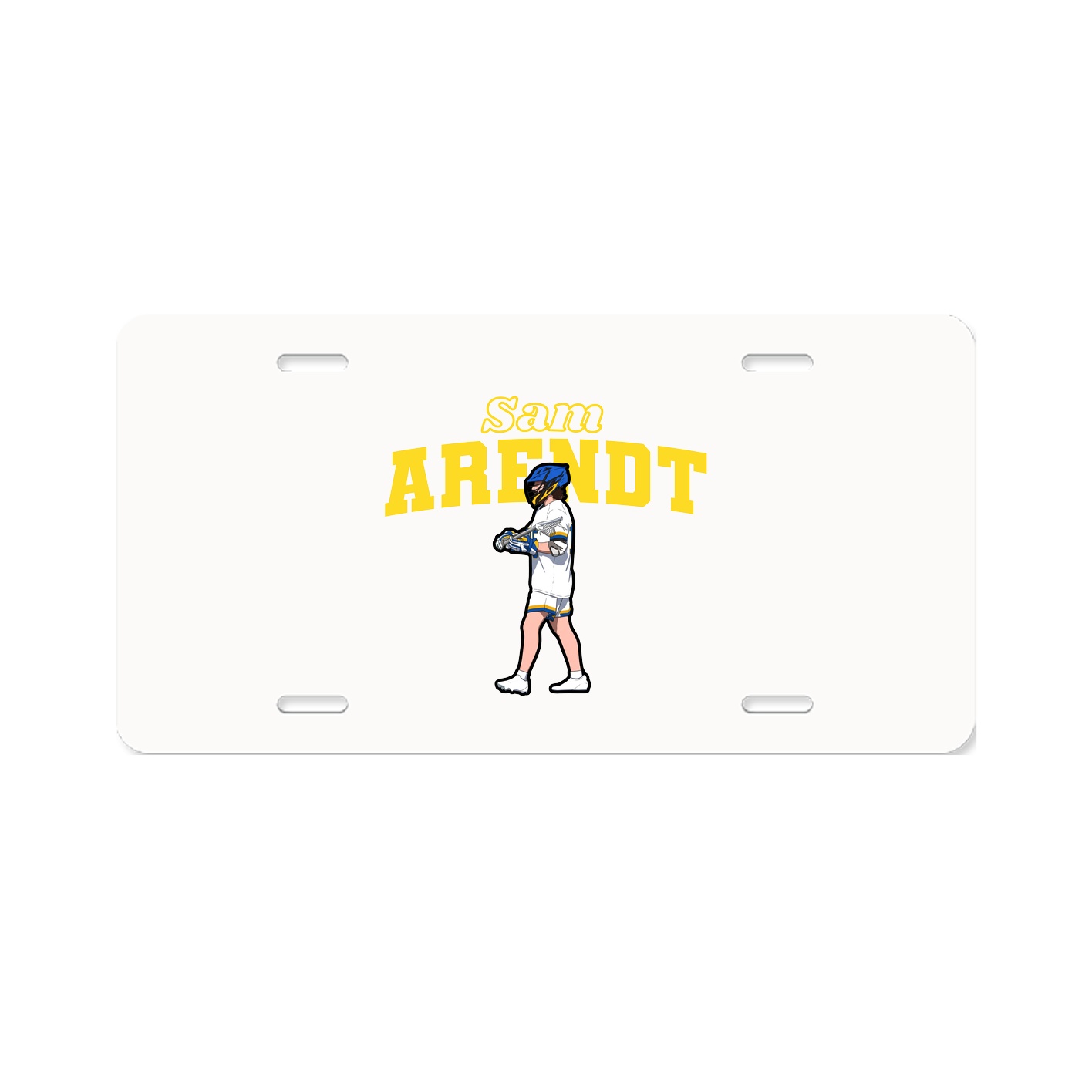 License Plate — Name Arch in Classic