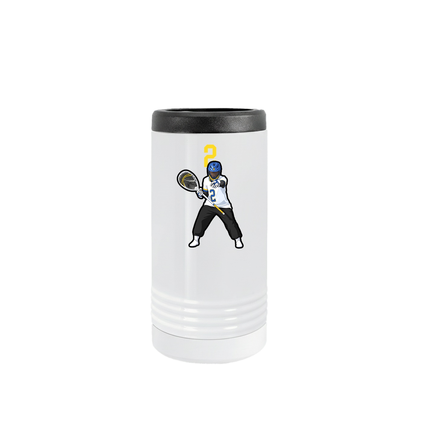 Slim Beverage Holder — Number Top in White