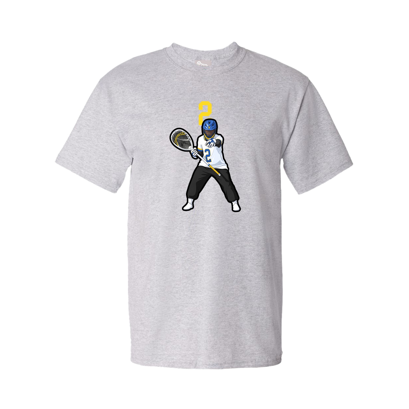 Youth Tee — Number Top in Grey