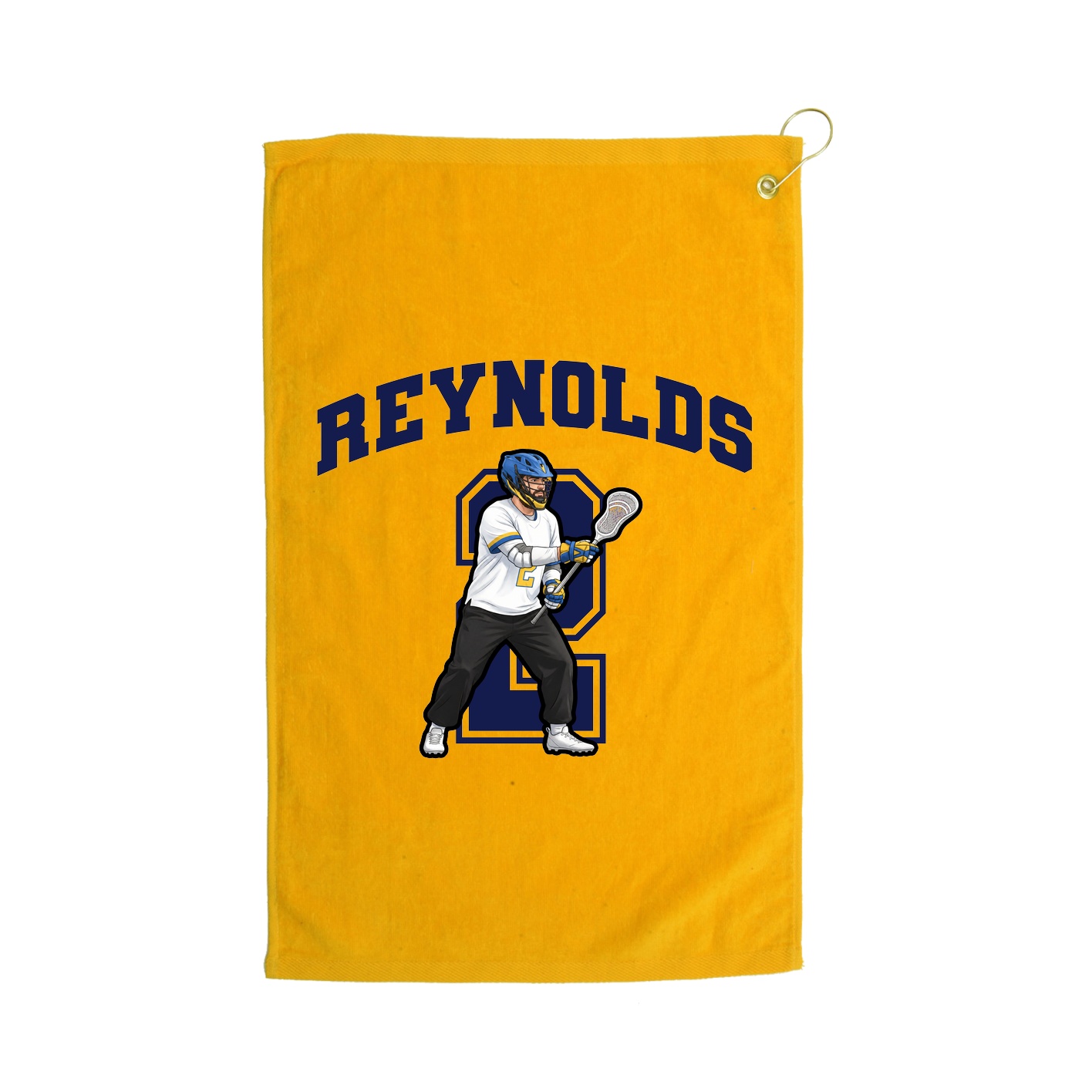 Golf Towel — Number in Gold